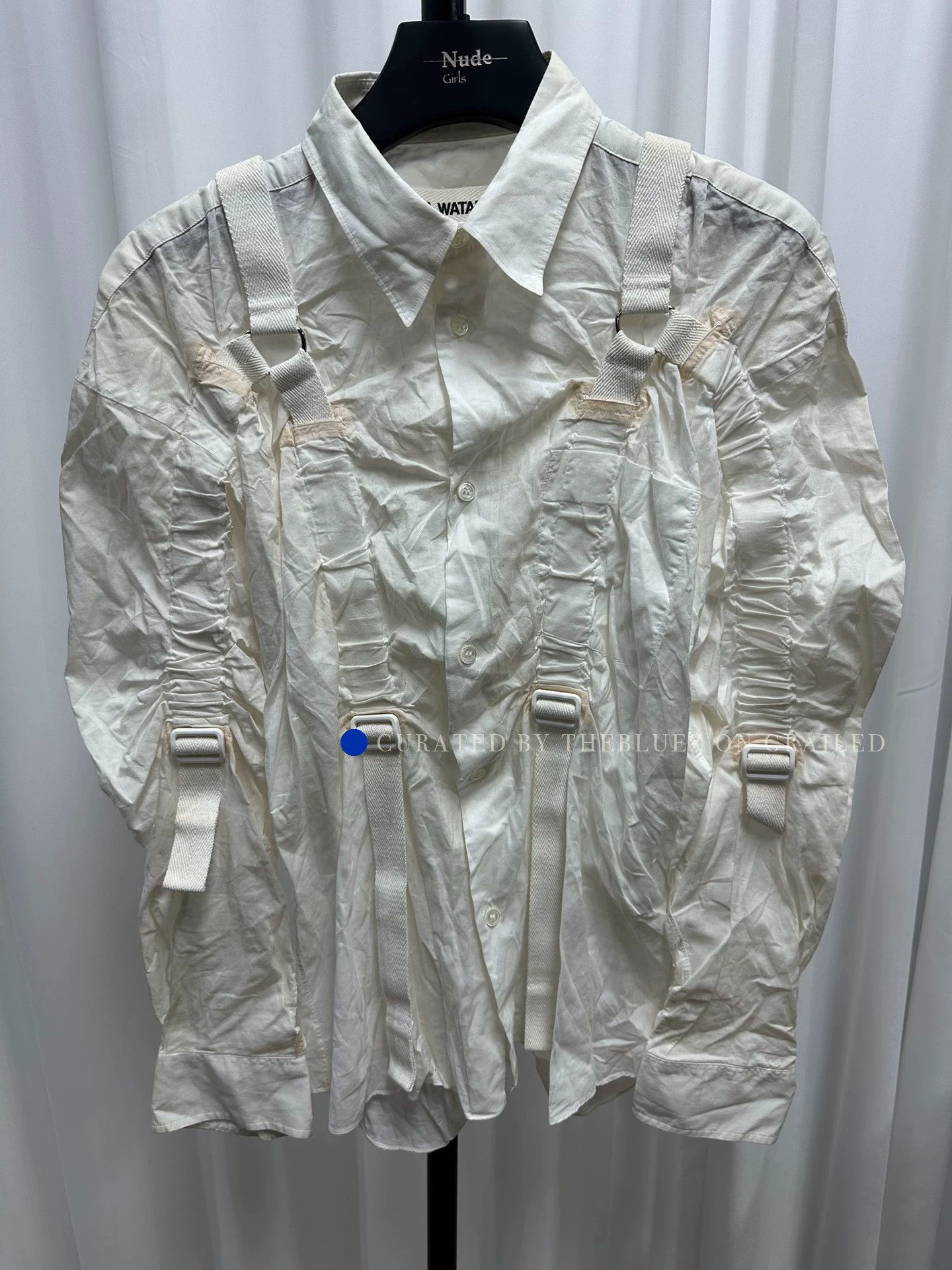 Junya Watanabe Unique Parachute Shirt in White Size US S / EU 44-46 / 1 - 1 Thumbnail