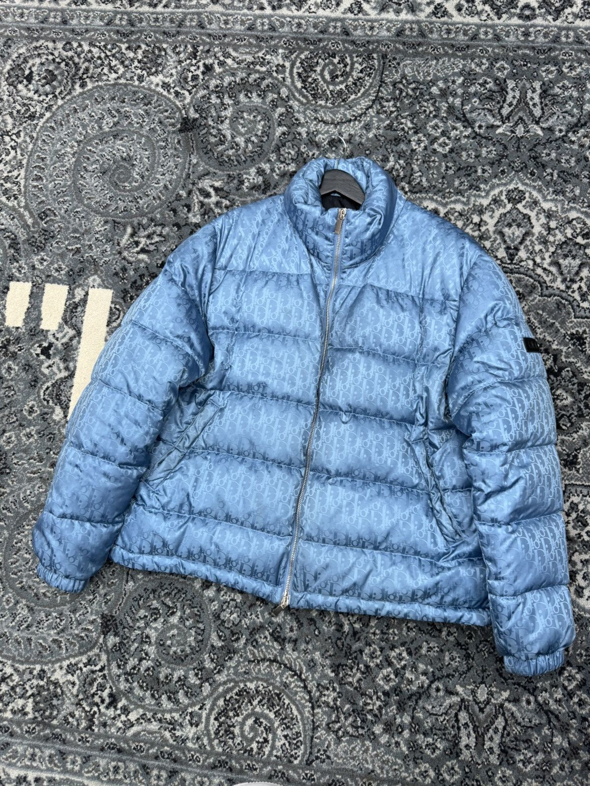 Dior Dior oblique puffer jacket blue Size US XXL / EU 58 / 5 - 2 Thumbnail