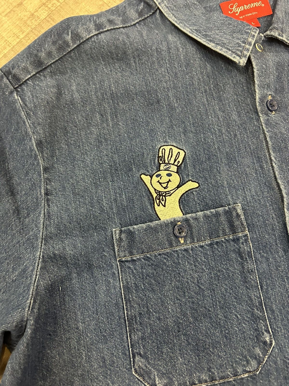 Supreme Supreme Doughboy S/S Work Shirt Size US L / EU 52-54 / 3 - 6 Thumbnail