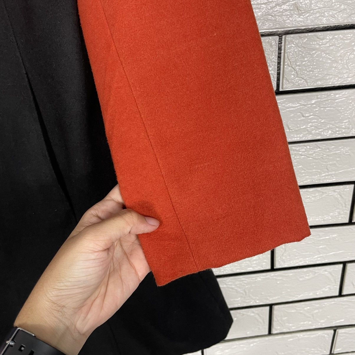 Rinascimento Two Tone Double Breasted Women Coat