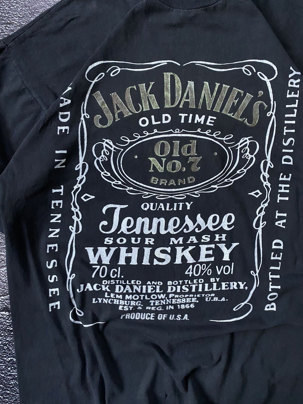 Vintage Vintage 90s Jack Daniel Promo Single stitched T-Shirt Size US XL / EU 56 / 4 - 4 Thumbnail