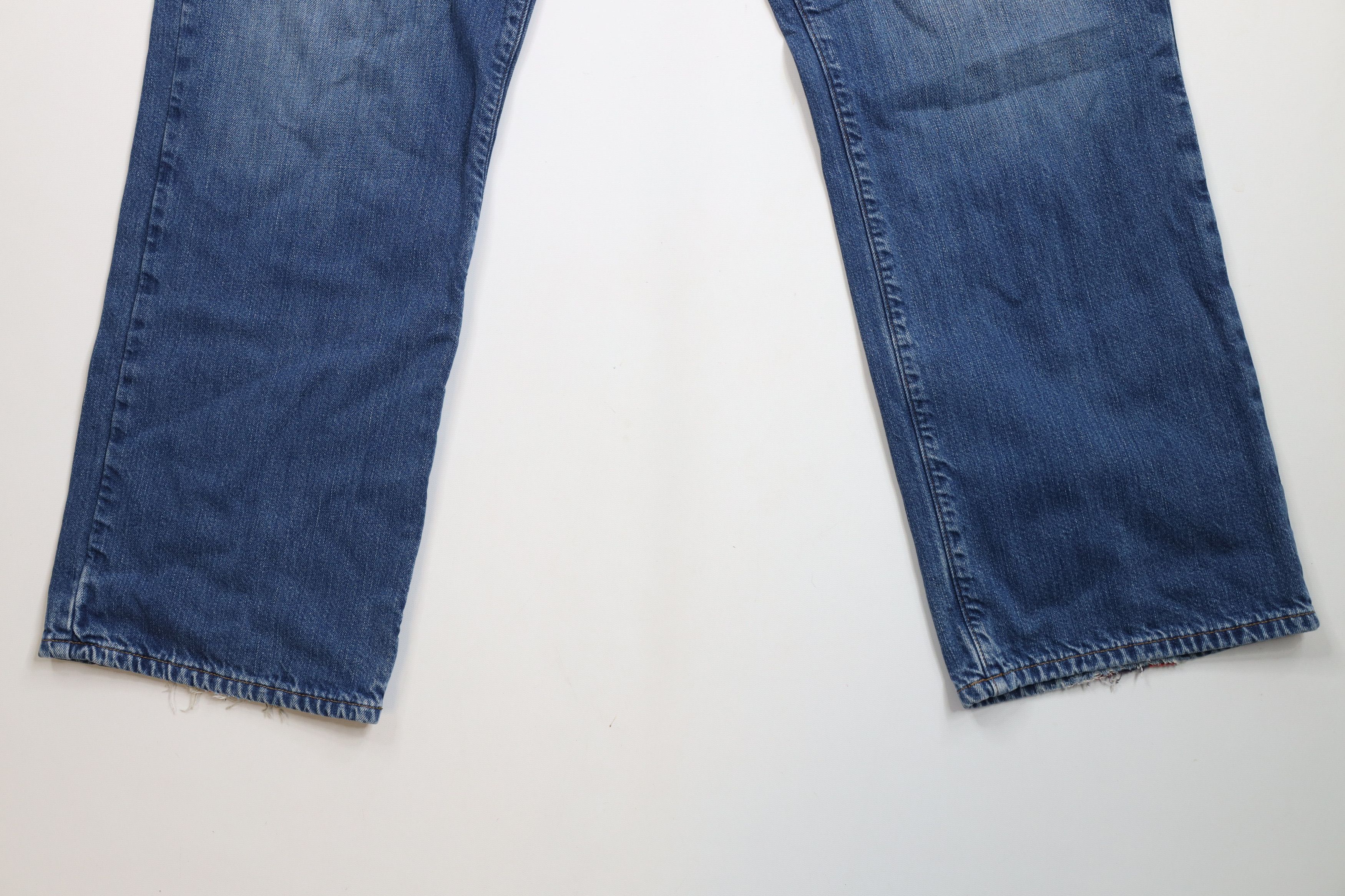 L.L. Bean × Vintage Vintage LL Bean Flannel Lined Wide Leg Denim Jeans Blue Size US 42 / EU 58 - 5 Thumbnail