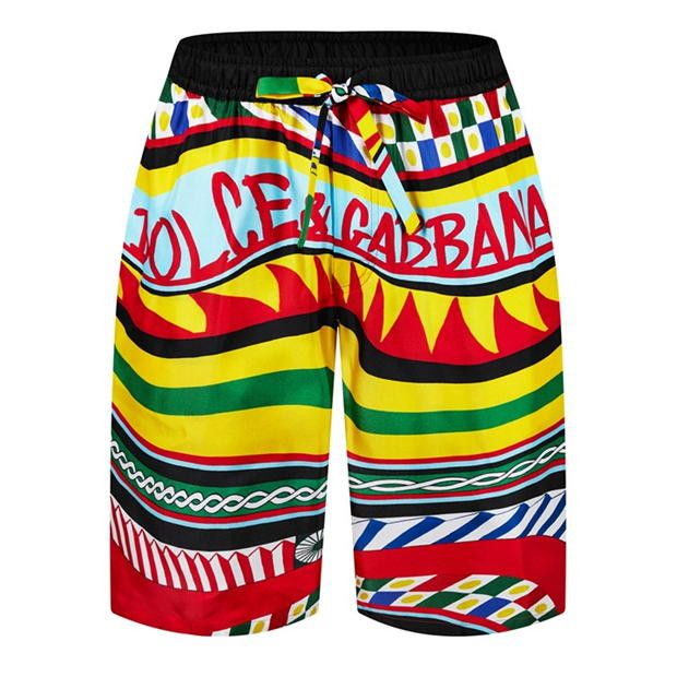 image of Dolce Gabbana O1G2R1Mq0324 Shorts In Multicolor, Men's (Size 30)