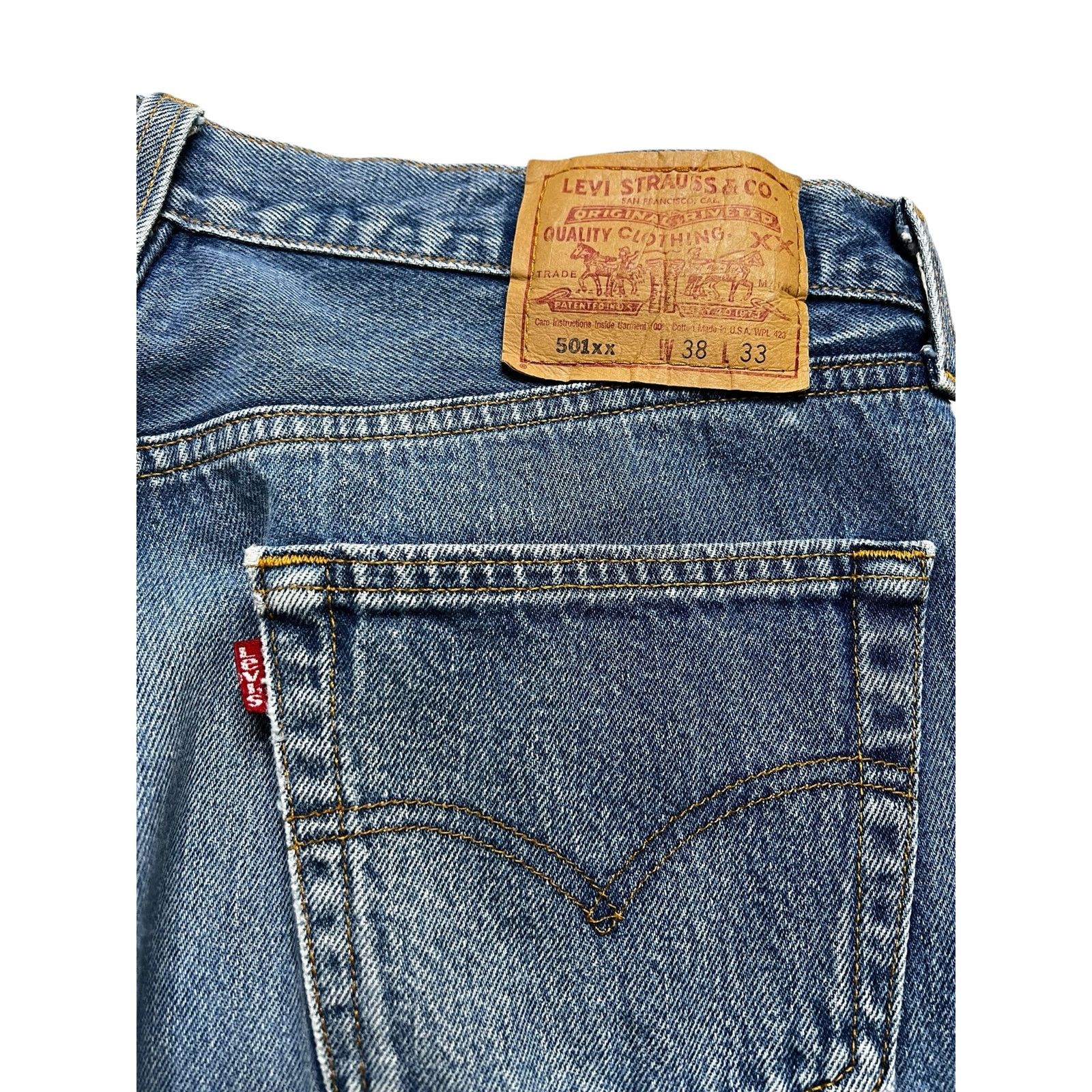 Levi's Vintage 90s Levi's 501xx Jeans USA actually size 34x29.5 Size US 38 / EU 54 - 13 Thumbnail