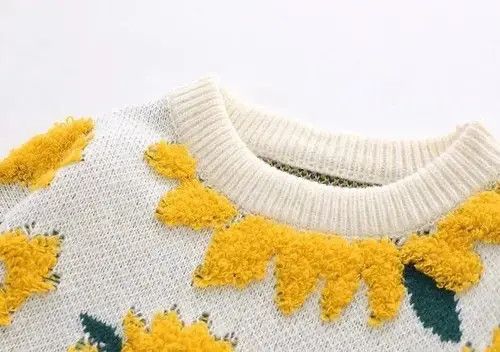 Aran Isles Knitwear × Japanese Brand Winter Sunflower Oversize Thick Knitted Sweater Size US XL / EU 56 / 4 - 3 Thumbnail