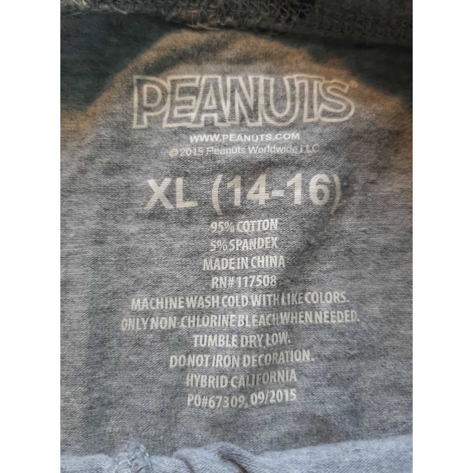 Peanuts Snoopy Peanuts Sleep Pants PJ Girls XL Gray Sparkle Lounge Pants 14-16 Regular Size 40" / US 18 - 5 Thumbnail