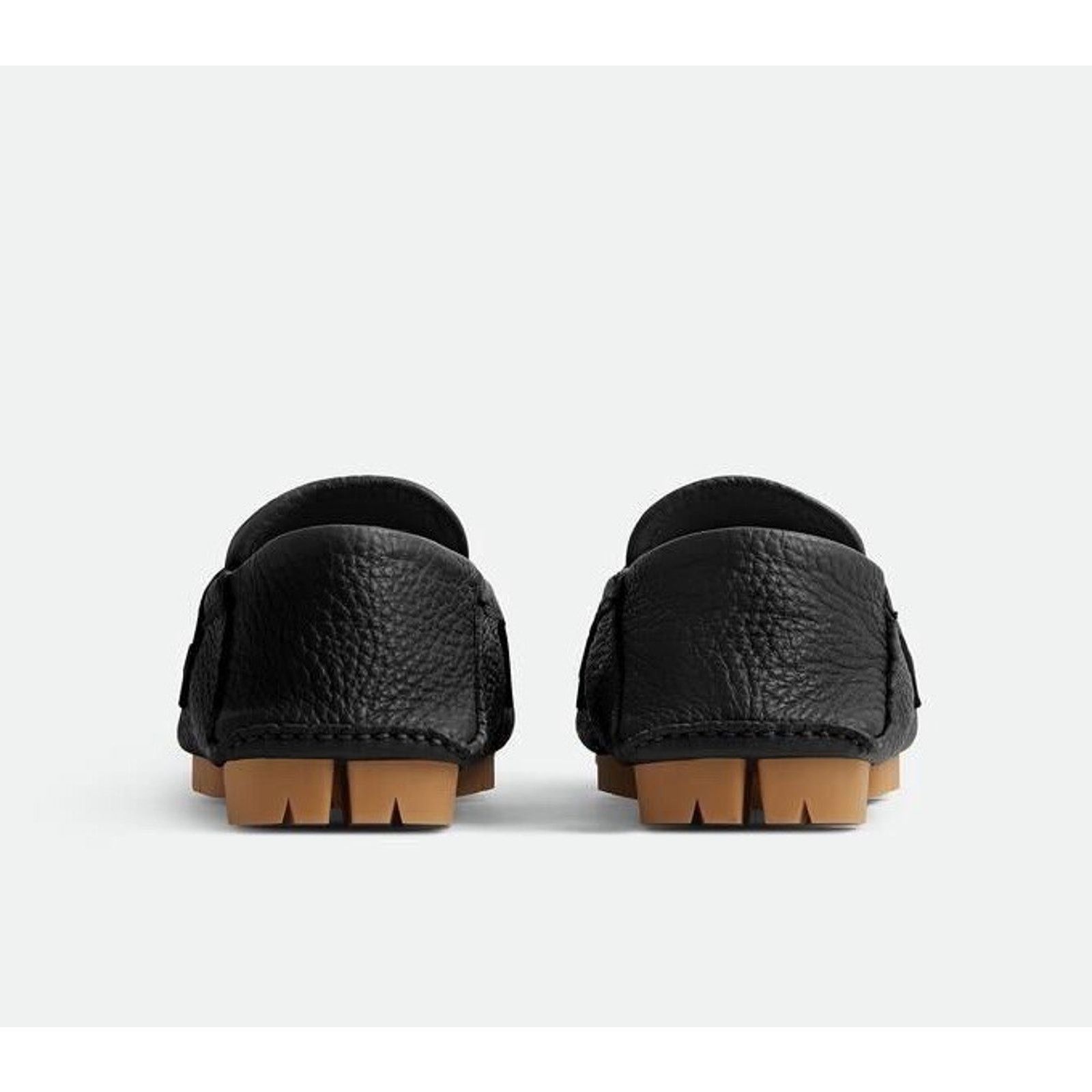 Bottega Veneta Bottega Veneta Men’s Leather Shore Shoes Black 10 US 786809 Size US 10 / EU 43 - 4 Thumbnail