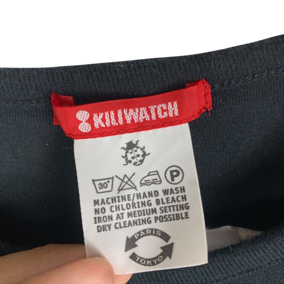 Vintage KILIWATCH Paris Tokyo Cat With Chain Black TShirt Size M / US 6-8 / IT 42-44 - 5 Thumbnail