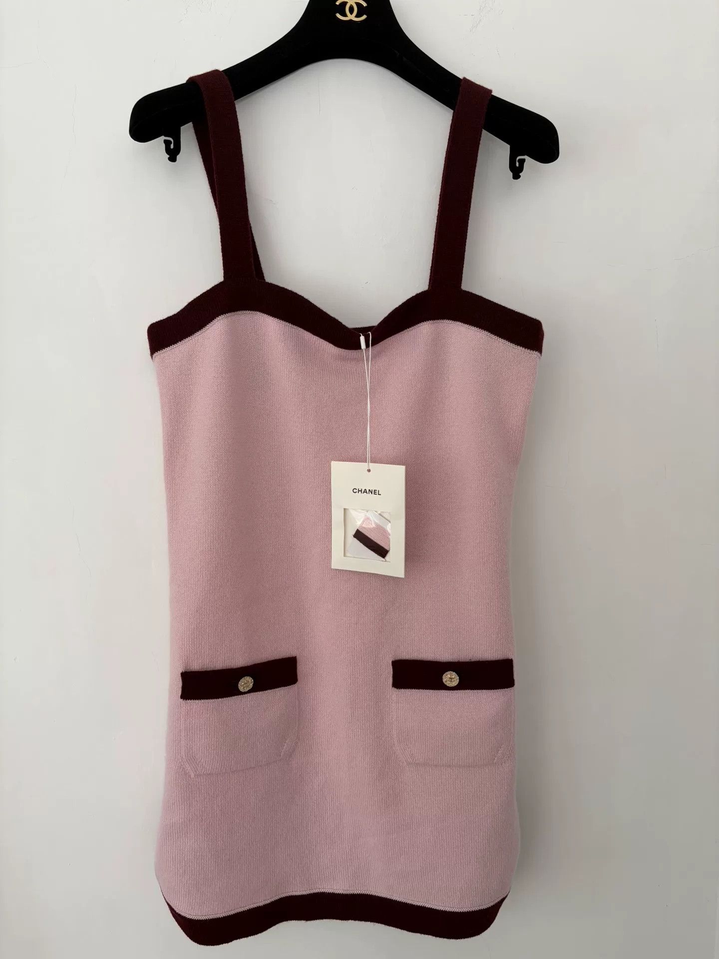 Chanel Chanel 25A Colorblock Knit Sling Dress Size US S / EU 44-46 / 1 - 1 Thumbnail