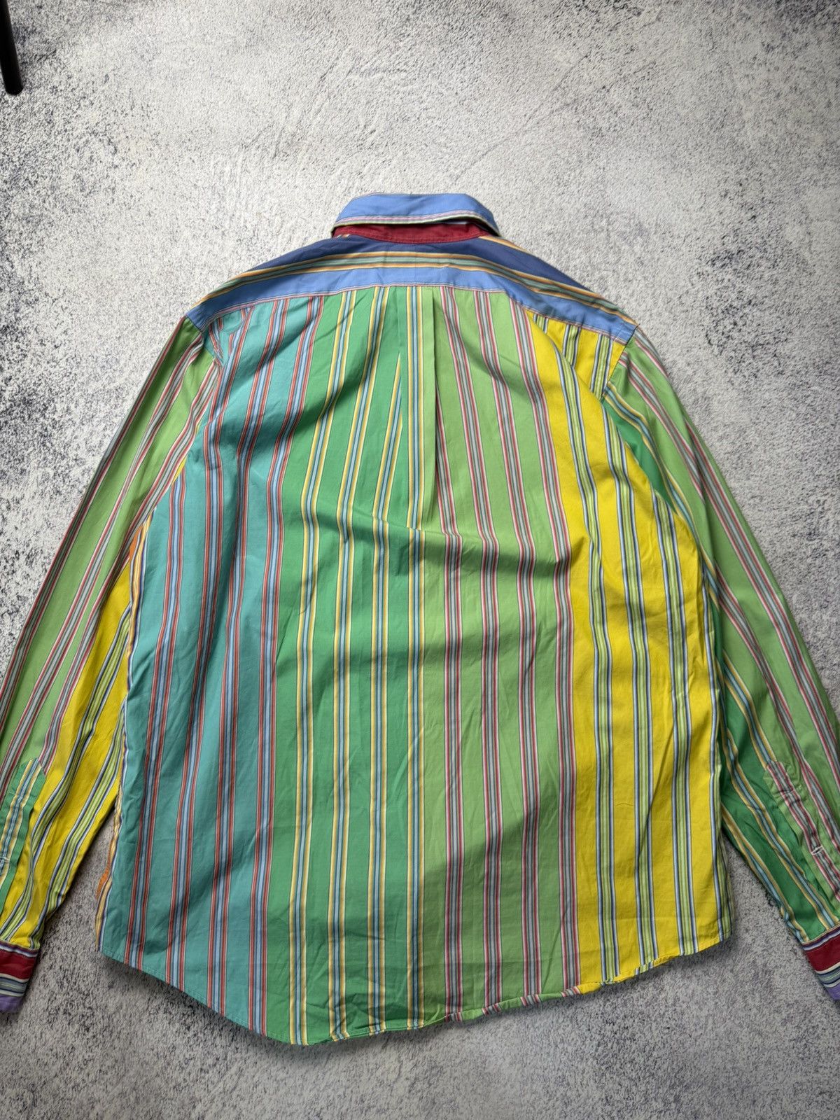 Polo Ralph Lauren Vintage RALPH LAUREN Multicolour Striped long Sleeved Shirt Size US XL / EU 56 / 4 - 20 Thumbnail