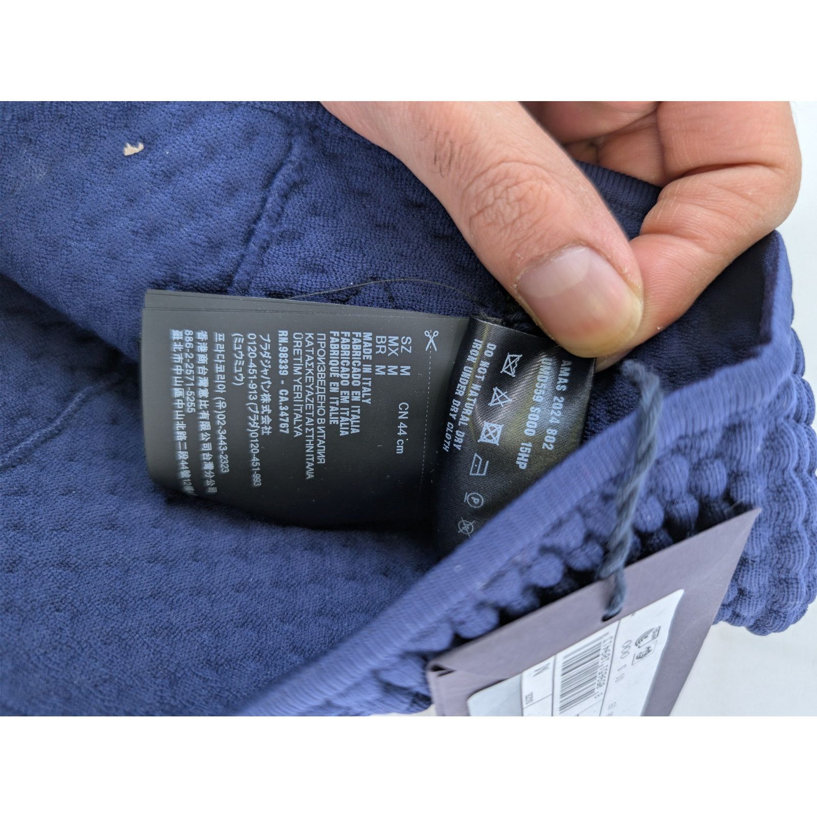 Prada o1rshd1 Size: L / Triangle Knitted Beanie Cap / Hat in Blue Size ONE SIZE - 9 Thumbnail