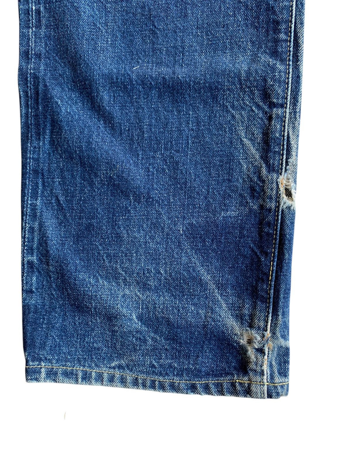 Sugar Cane VINTAGE SWING CHOP SELVEDGE FADED & RUSTY DISTRESSED DENIM Size US 29 - 21 Thumbnail