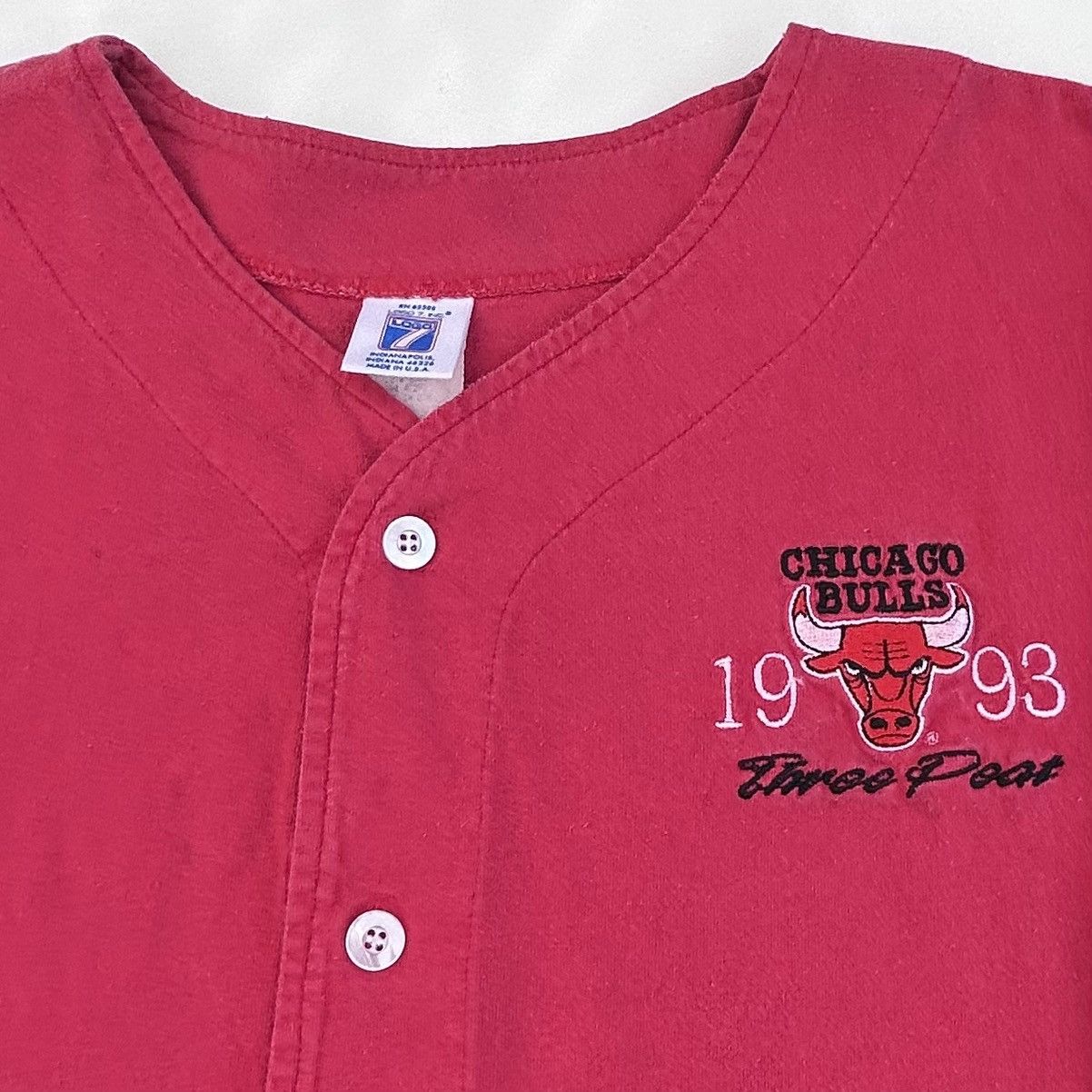 Logo 7 Vintage 1993 Logo 7 Chicago Bulls Button Up Jersey Men’s XL Size US XL / EU 56 / 4 - 6 Thumbnail