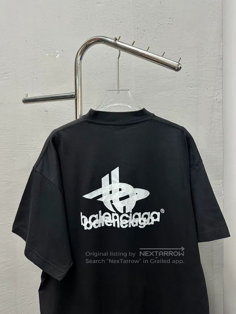 Balenciaga Balenciaga Short Sleeve Phantom Logo Black Size US S / EU 44-46 / 1 - 4 Thumbnail