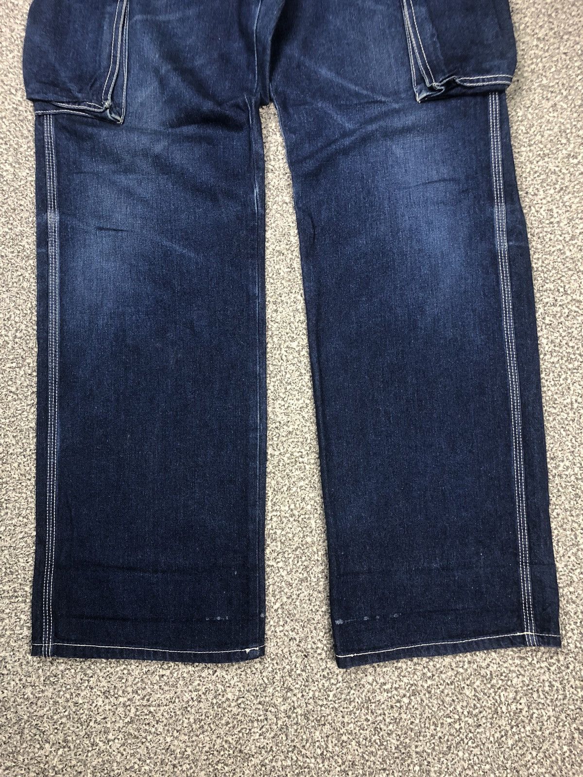 Big John × Japanese Brand × Vintage Vintage 90s BiG JOHN World Workers Cargo Jeans Size US 30 / EU 46 - 9 Thumbnail