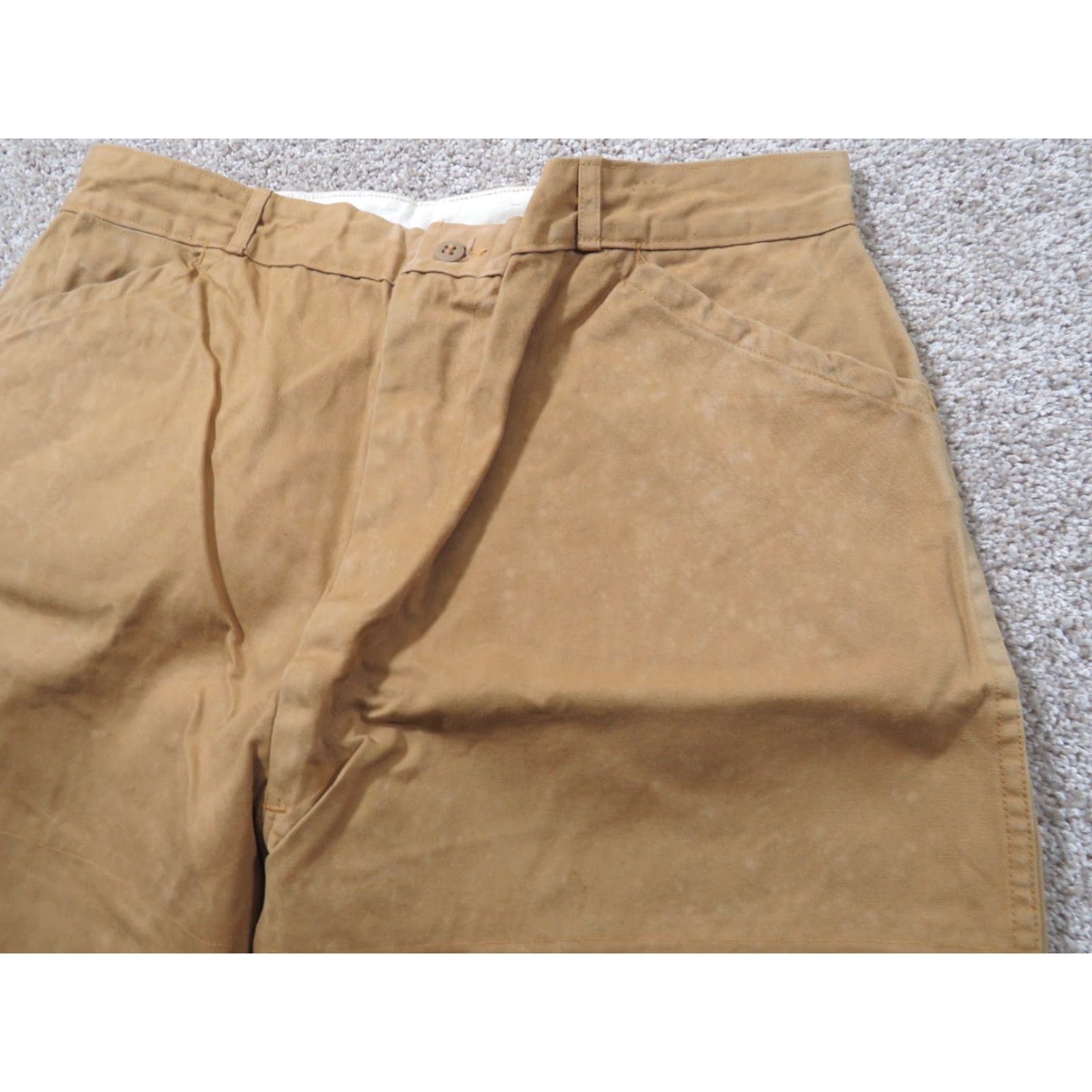 Sears VTG Sears Roebuck Sportswear Duck Canvas Hunting Pant 34x29 Talon Zipper Beige Regular Men Pants Size US 34 / EU 50 - 4 Thumbnail