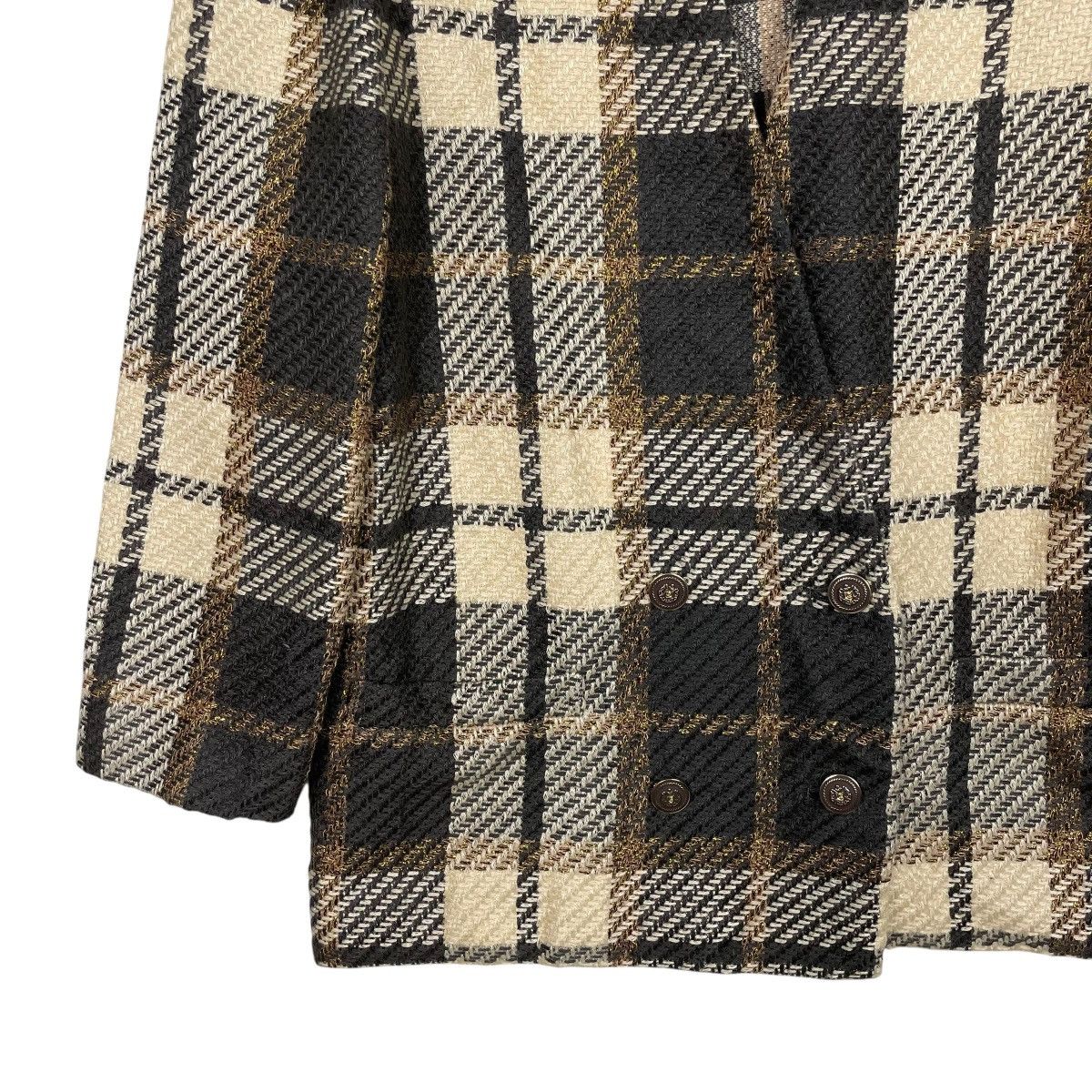 Bruno Piattelli Bruno Piattelli Double Breasted Tartan Jacket Size M / US 6-8 / IT 42-44 - 3 Thumbnail