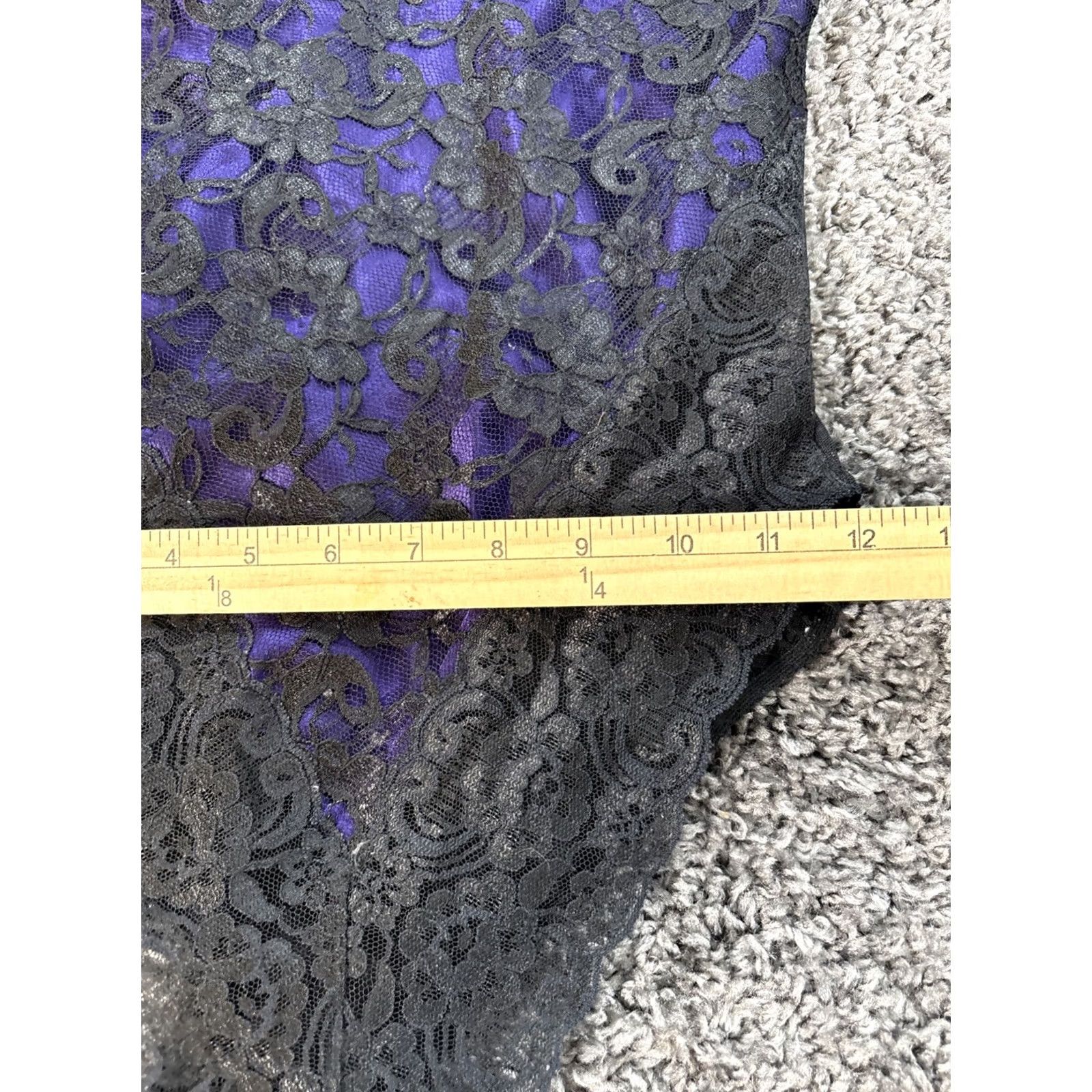Victoria's Secret VINTAGE Victoria's Secret Gold Label Teddy Black Purple M Lace & Satin 80s 90s Womens Nightwear Lace Satin M Black Velvet? Size ONE SIZE - 3 Thumbnail