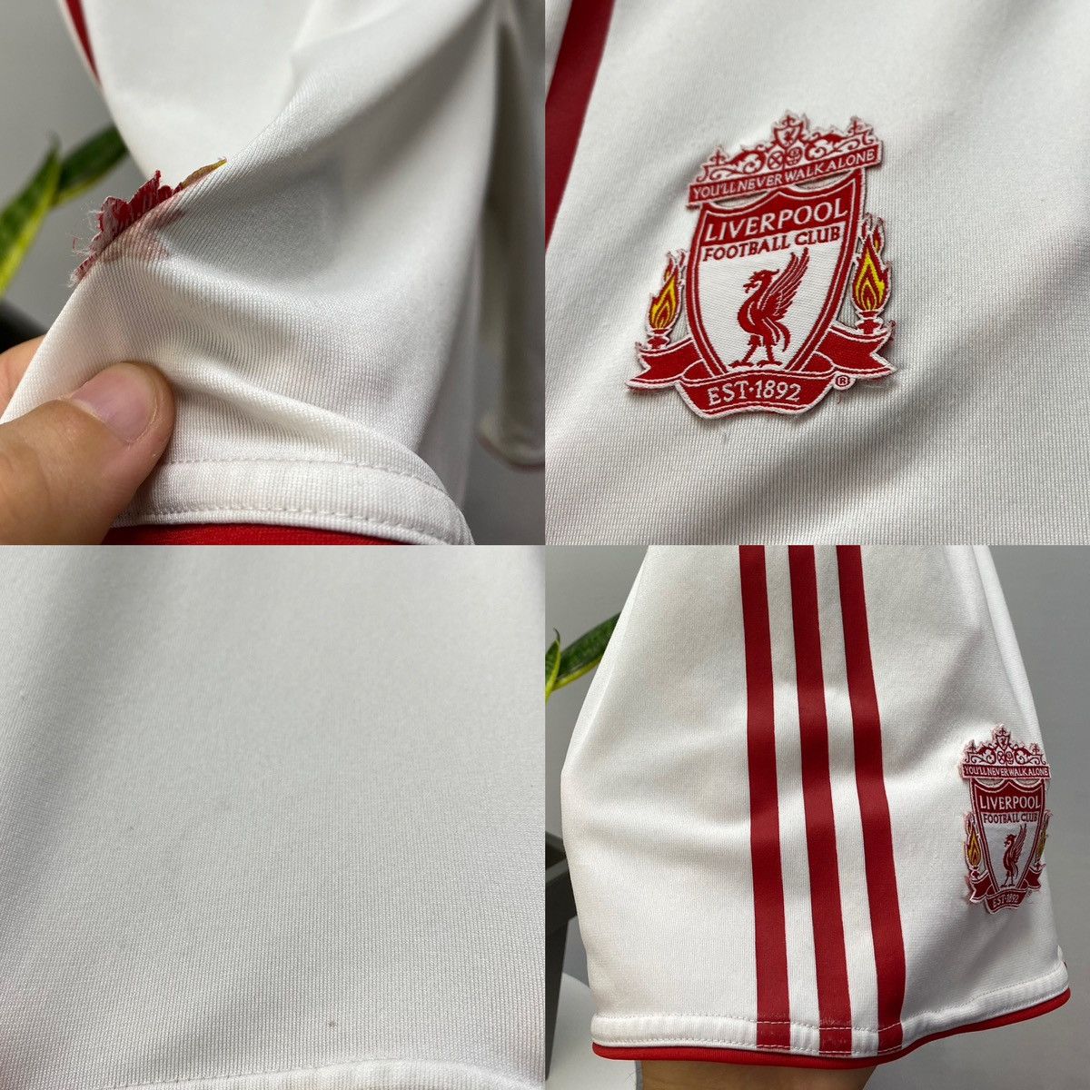 Adidas Liverpool 2010 Gerrard #8 Away Player Issue Soccer Shirt Size US 32 / EU 48 - 25 Thumbnail
