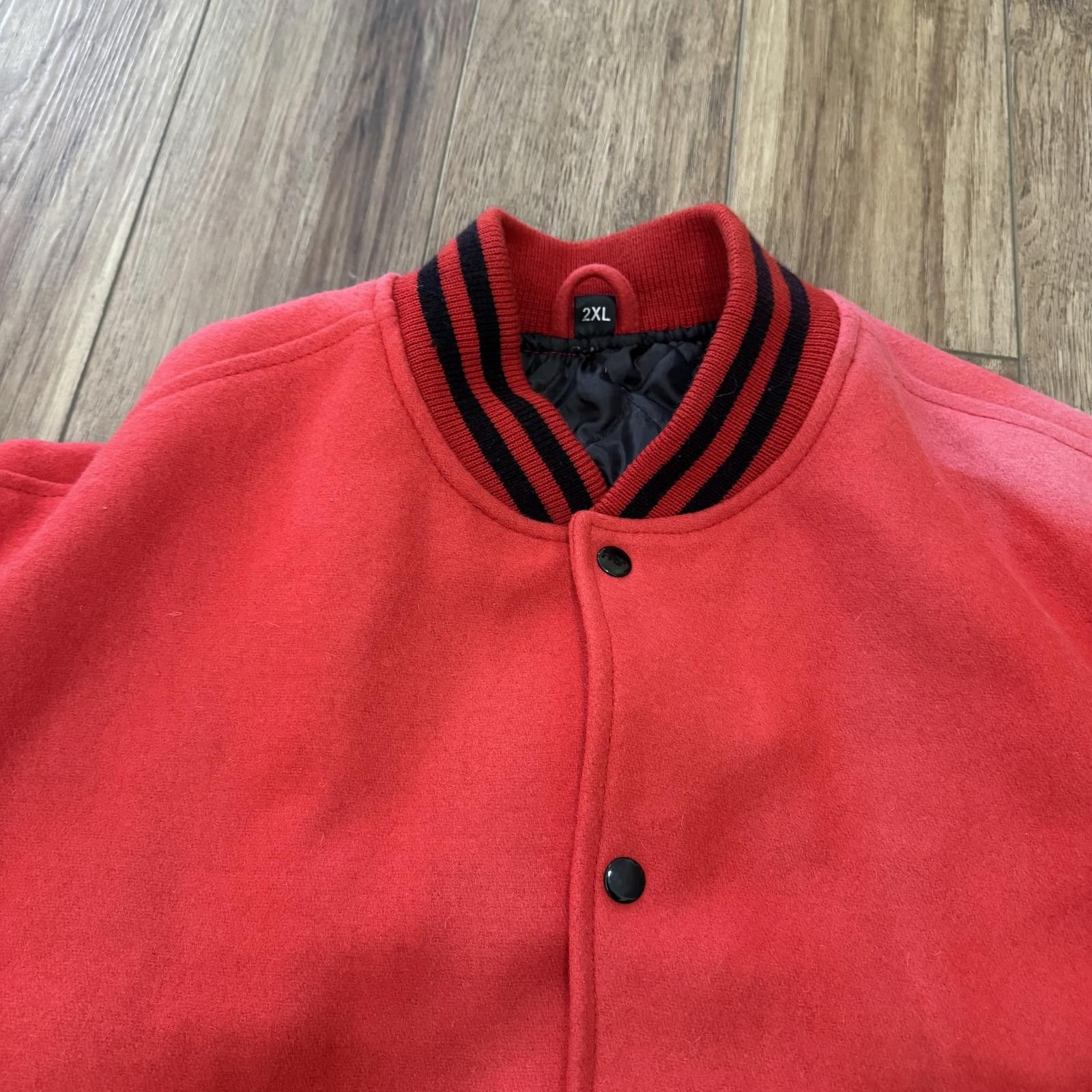 Other Vintage 80s Letterman Varsity Wool Leather Jacket Blank Size US XXL / EU 58 / 5 - 10 Thumbnail