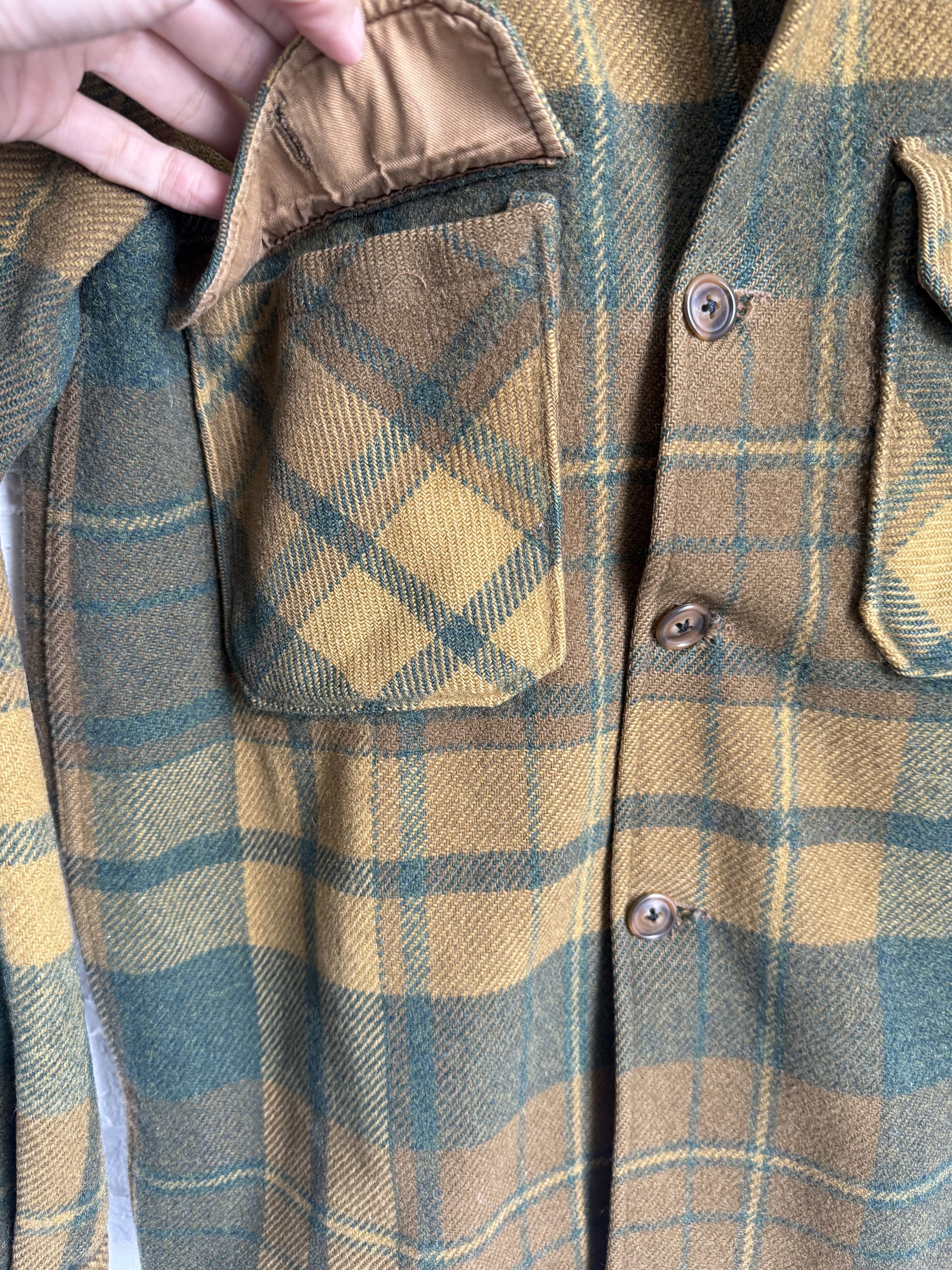 Woolrich Woolen Mills Vintage 1950s WOOLRICH Wool hunting Plaid over Shirt Jacket Size US M / EU 48-50 / 2 - 6 Thumbnail