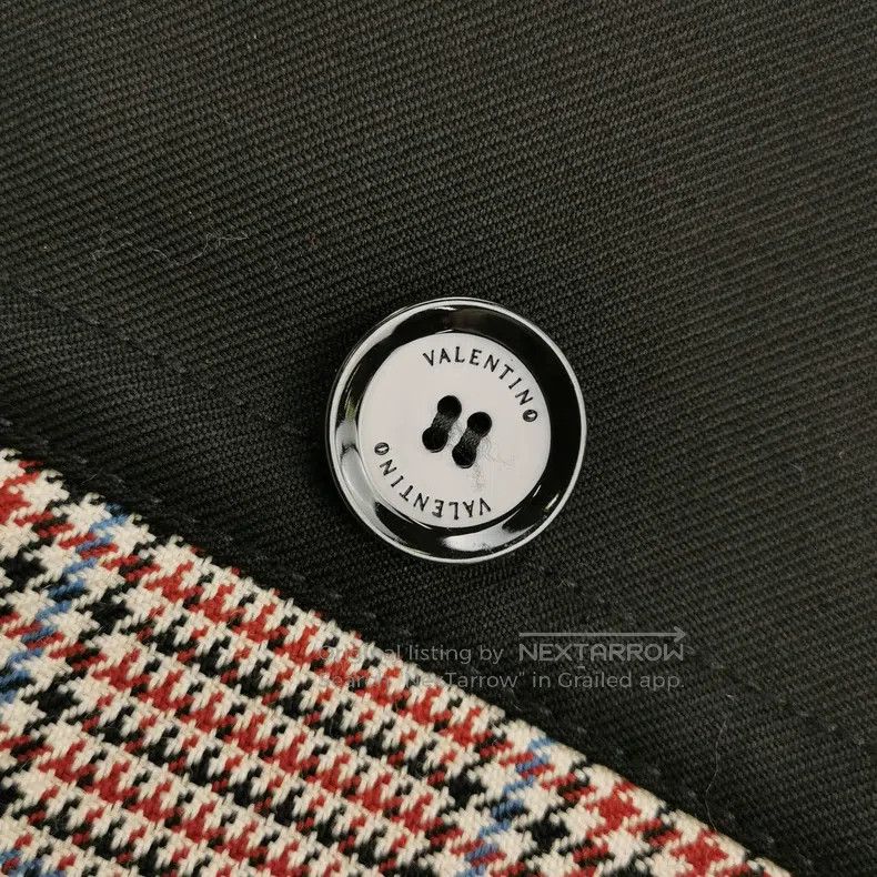 Valentino Valentino Wool color-blocking lapel coat Size L / US 10 / IT 46 - 3 Thumbnail