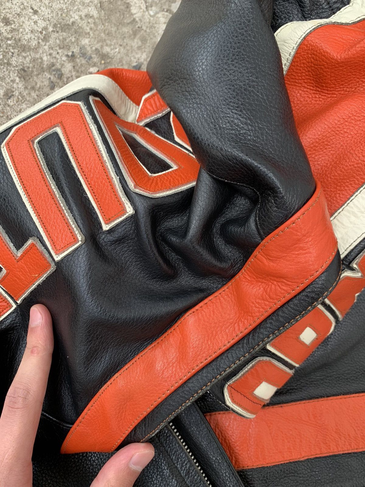 Japanese Brand Rare Vintage Echtes Leder “Hot Leathers” Biker Jacket Size US XL / EU 56 / 4 - 23 Thumbnail