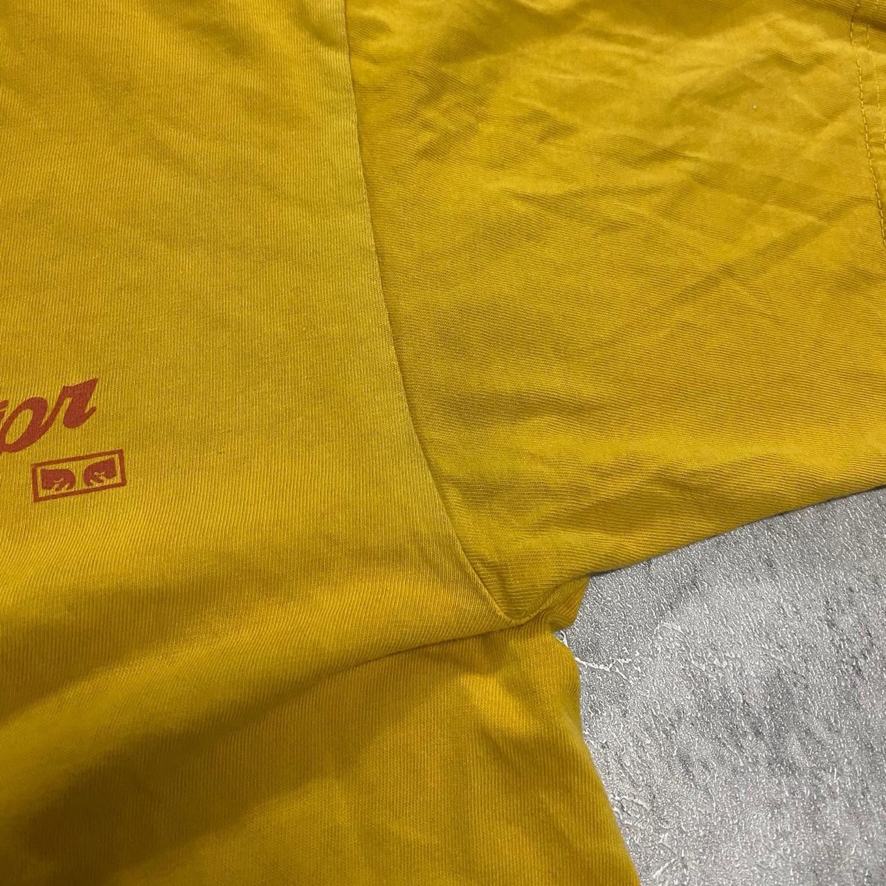 Obey Yellow Obey tee with red accentsskate rap hip hop big Size US M / EU 48-50 / 2 - 5 Thumbnail
