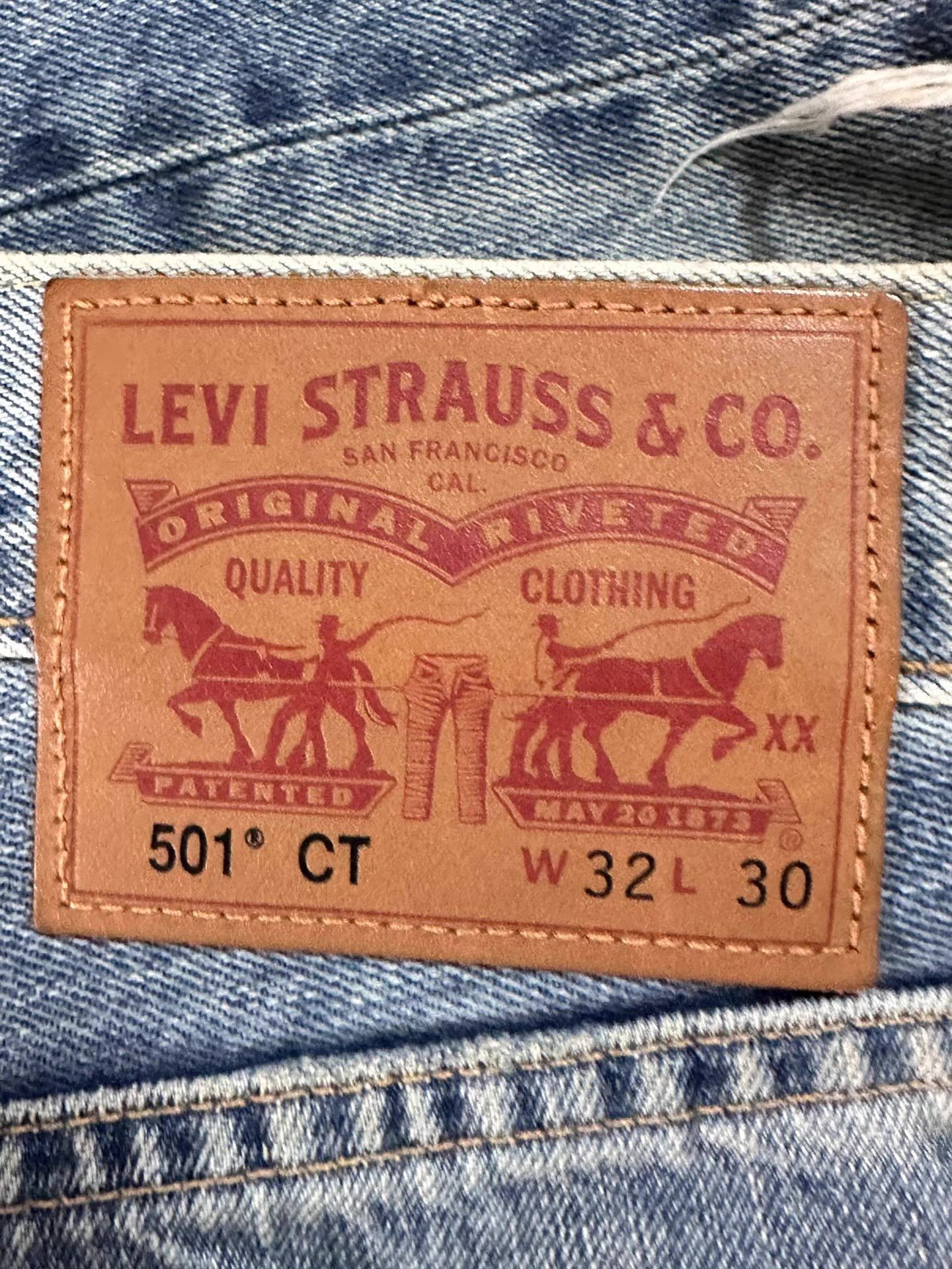 Levi's Levi's 501CT Mud-Dyed Distressed Jeans Ｑ20 Size US 36 / EU 52 - 7 Thumbnail