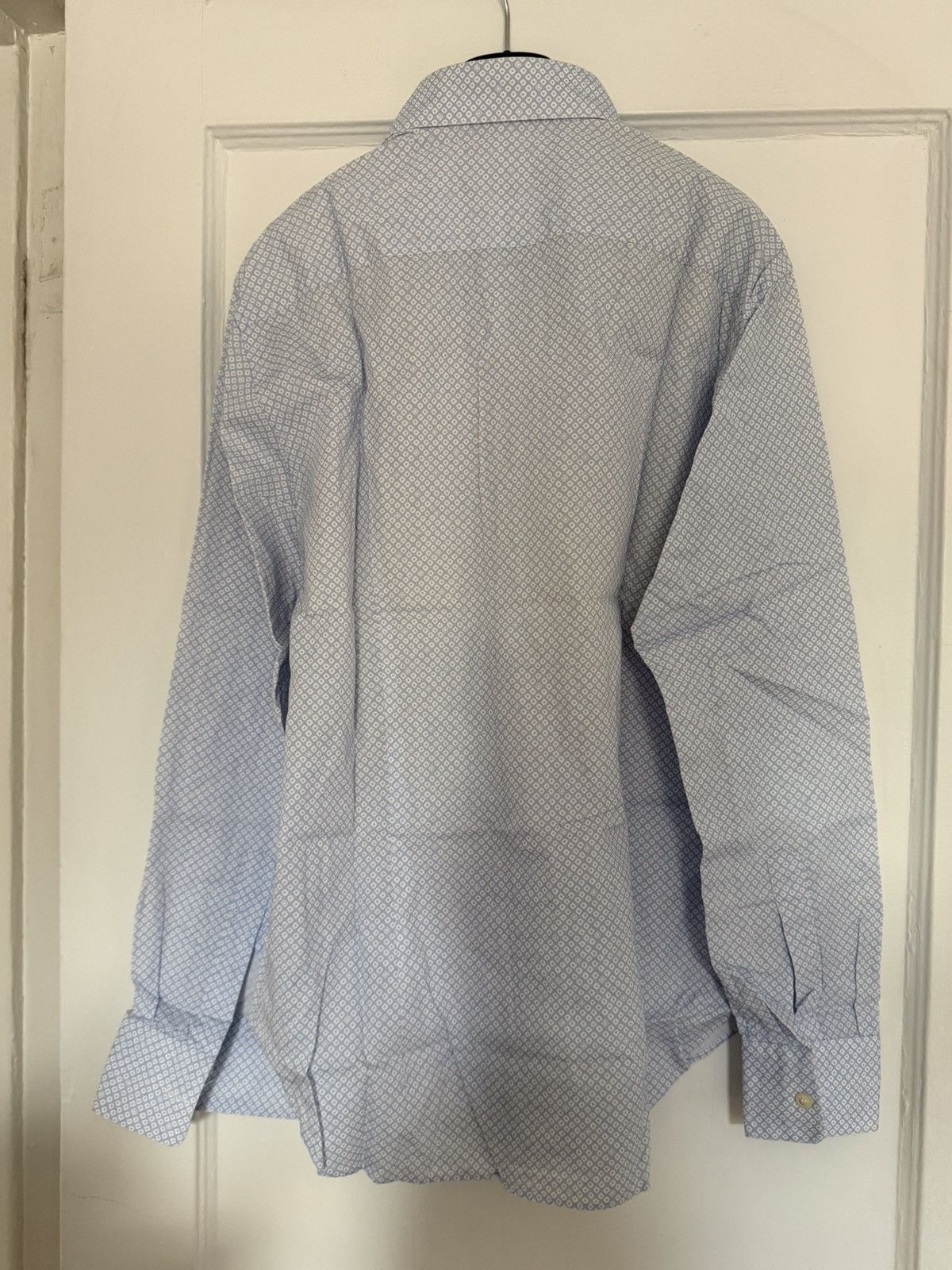 Salvatore Ferragamo Ferragamo Salvatore Men's Light Blue Cotton Shirt Size M Size US M / EU 48-50 / 2 - 4 Thumbnail
