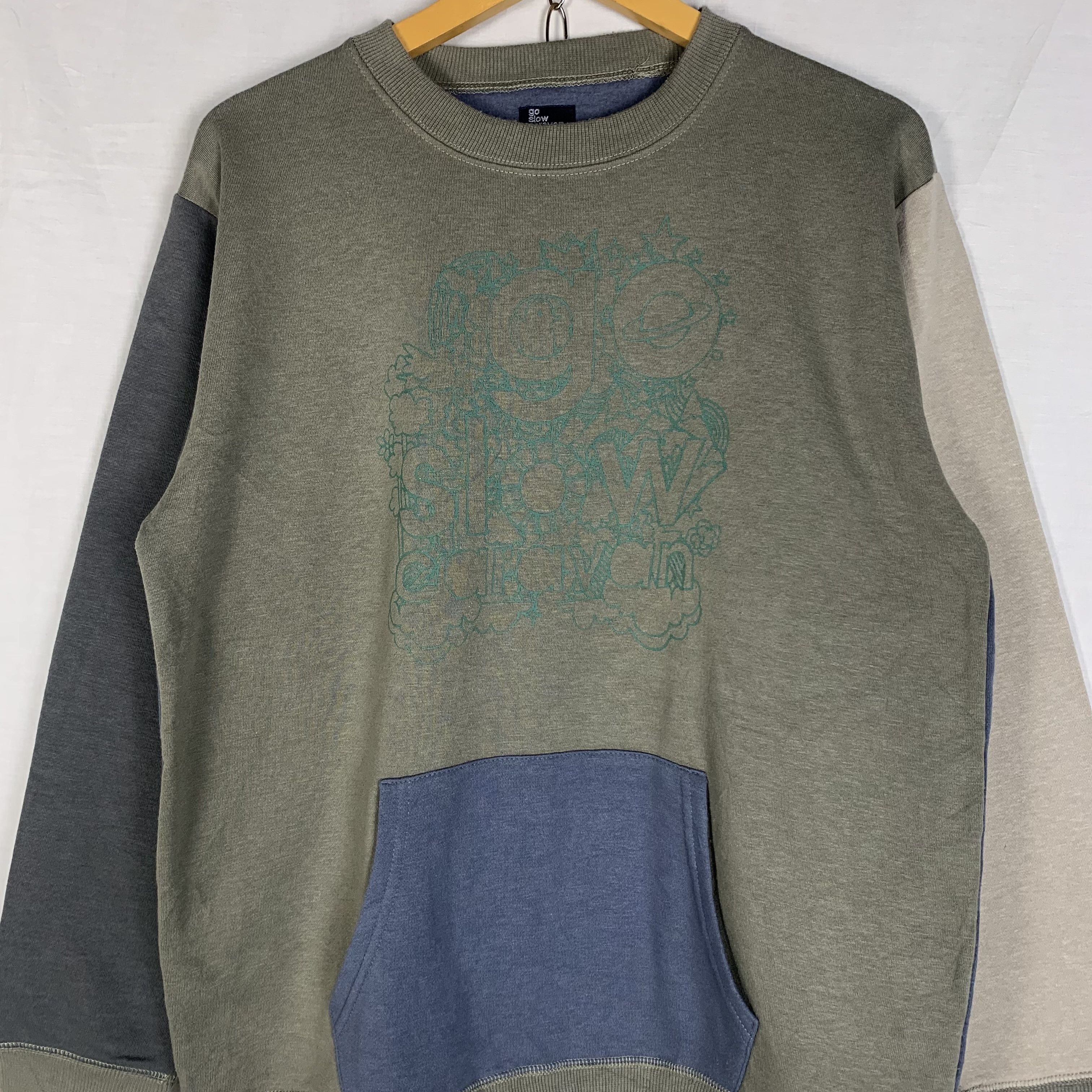 go slow caravan Go Slow Caravan Multicolor Raglan Sweatshirt Crewneck Size US M / EU 48-50 / 2 - 2 Thumbnail
