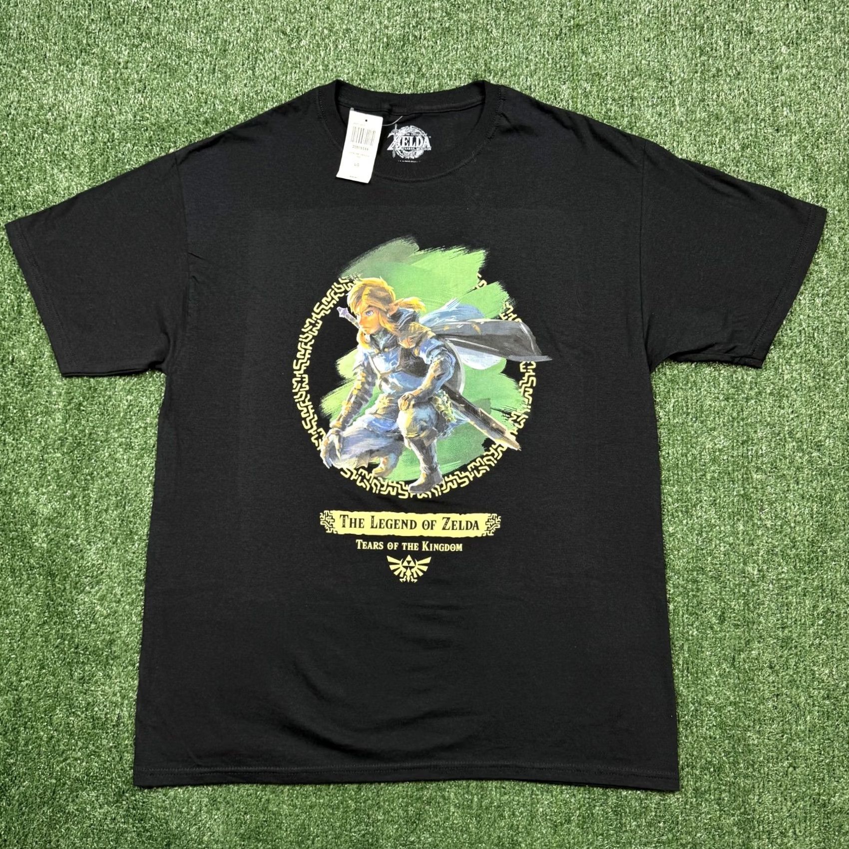 Vintage Zelda Legend Of The Kingdom Graphic T Shirt Men's L Black Game Tee Size US L / EU 52-54 / 3 - 2 Thumbnail