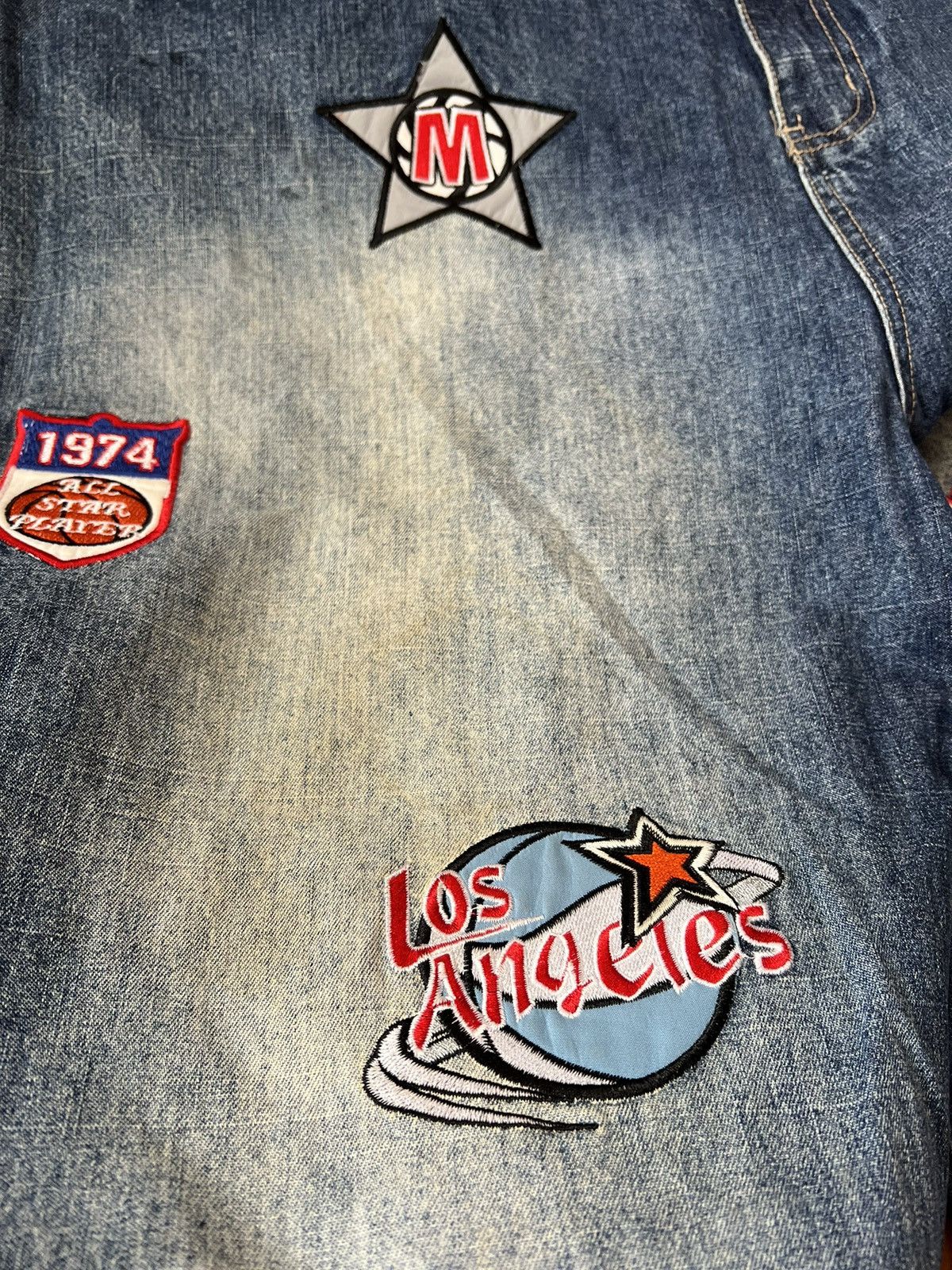 NBA 🔥Steals🔥 Vtg Y2K Dtek Jeans Hip Hop Baggy Style W42 x L32 Size US 42 / EU 58 - 12 Thumbnail