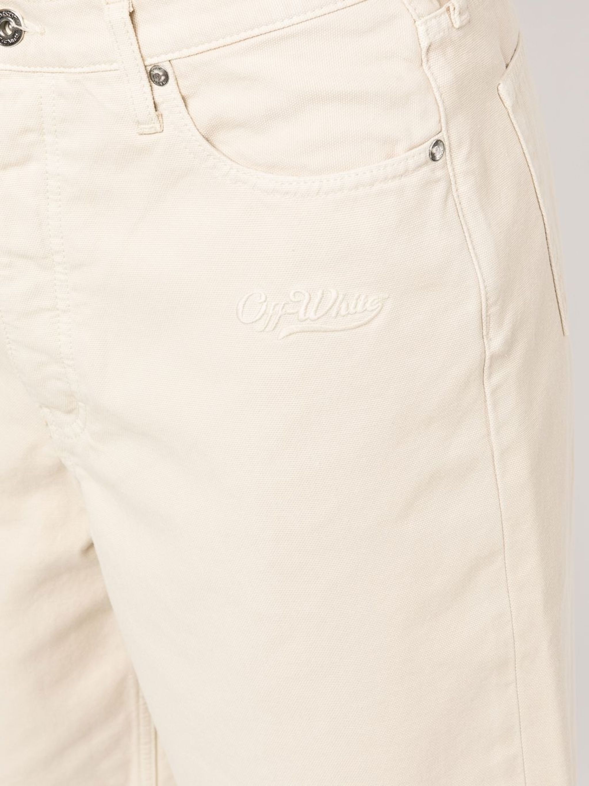 Off-White o1gr1nt1124 Wave Off Canvas Utility Short in Beige Size US 38 / EU 54 - 5 Thumbnail