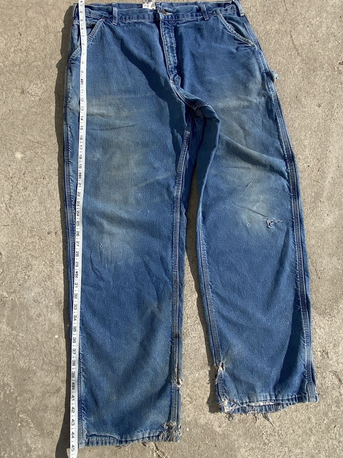 Carhartt Crazy Vintage Carhartt Thrashed Flannel Lined Pant Size US 38 / EU 54 - 8 Thumbnail