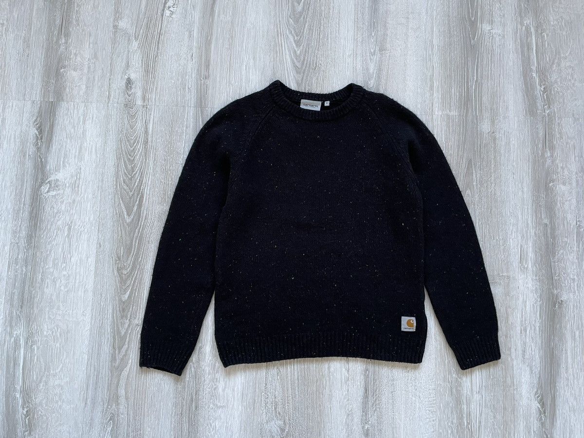 Carhartt × Carhartt Wip × Vintage Carhartt Sweater Anglistic Lambswool Pullover Wool Size US S / EU 44-46 / 1 - 1 Thumbnail