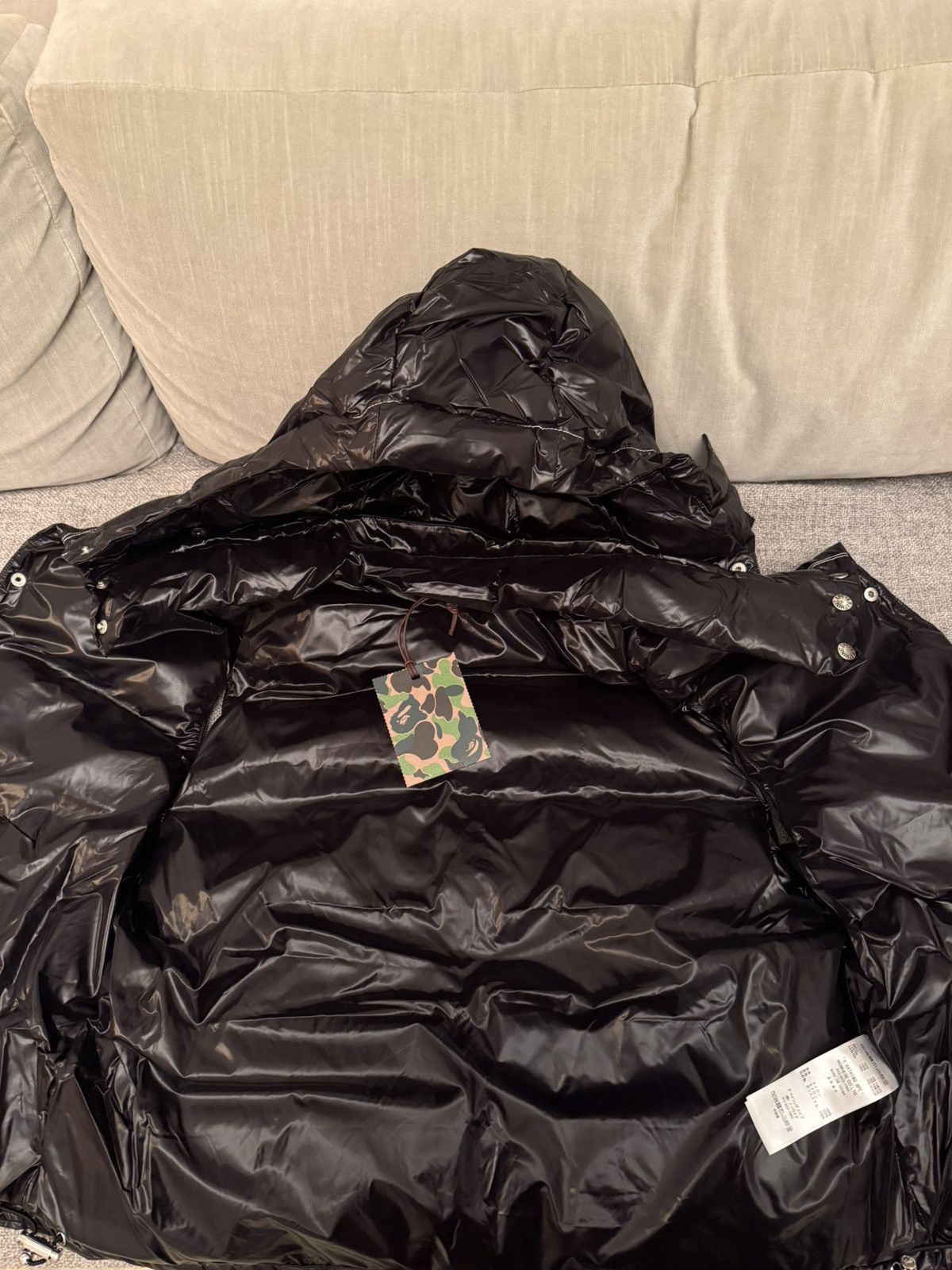 Bape GOAT Exclusive BAPE Nylonetal Badge Relaxed Fit Padded Vest Size US M / EU 48-50 / 2 - 12 Thumbnail