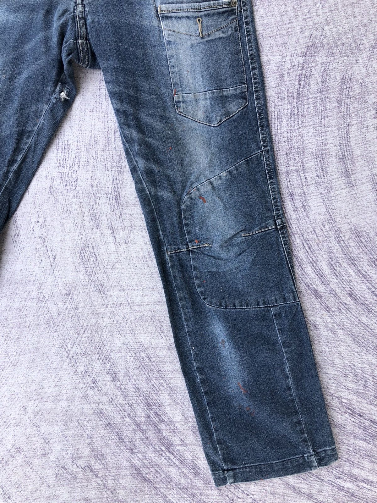 Jean × Vintage Vintage Distressed Jeans Bush Pocket/Cargo pants Size US 30 / EU 46 - 4 Thumbnail