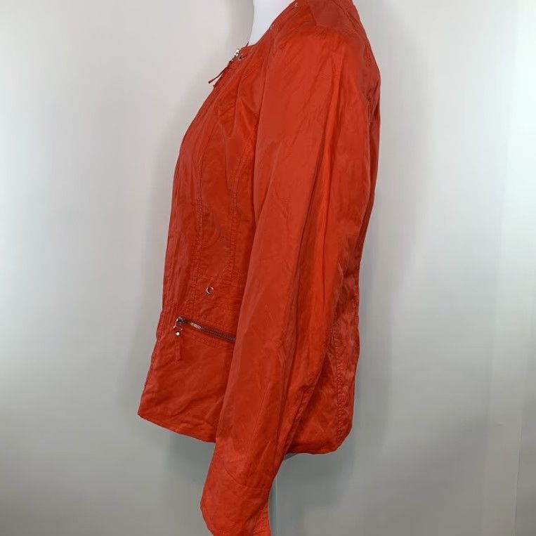 Laura Ashley LAURA ASHLEY Jacket Womens Casual Full Zip Front Zip Pockets Lined Size S Red/Orange Size S / US 4 / IT 40 - 5 Thumbnail