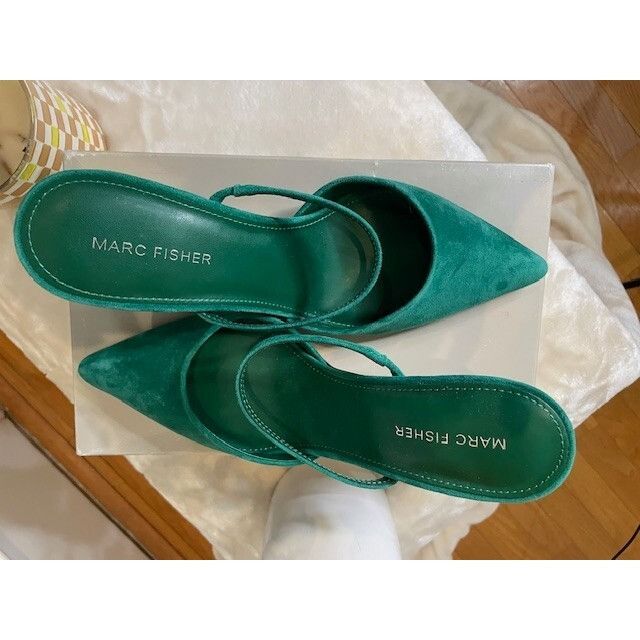 Marc Fisher New in Box MARC FISHER Hadais Mules - Kelly Green Size US 8.5 / IT 38.5 - 4 Thumbnail