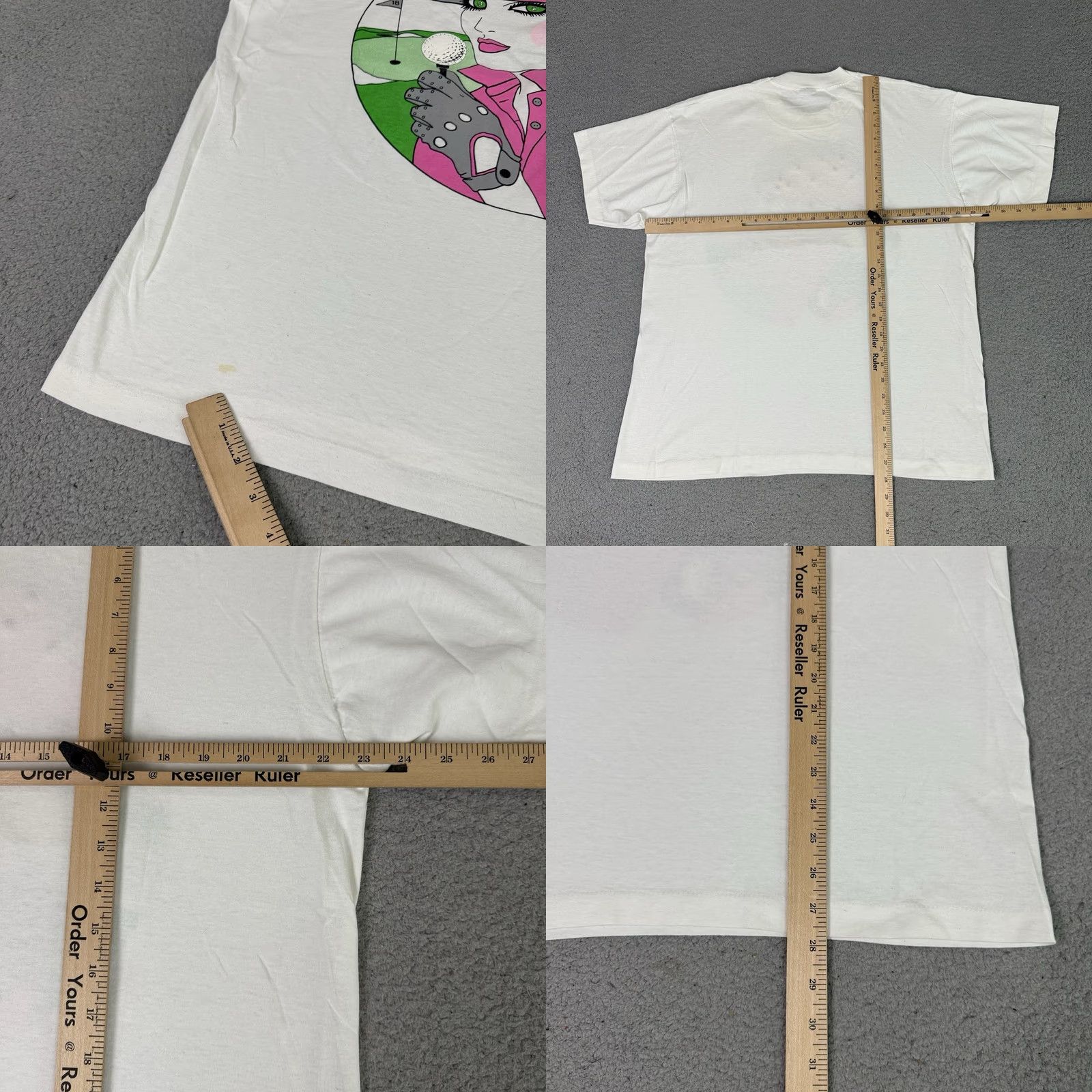 Joseph VINTAGE Joseph Carol T Shirt Adult XL White 90s Face It Golf Art Mens Rare Vtg Size US XL / EU 56 / 4 - 8 Thumbnail