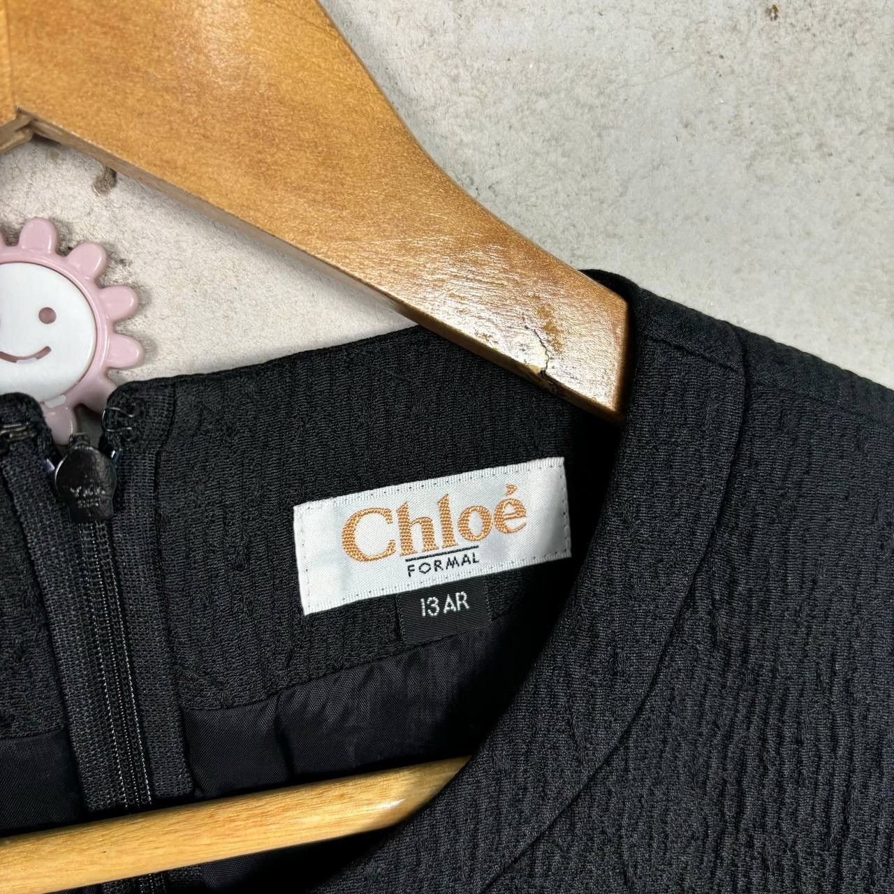 Chloe Chloe Formal Black Suit Set Jacket & Dress Crepe Knit Size M / US 6-8 / IT 42-44 - 11 Thumbnail