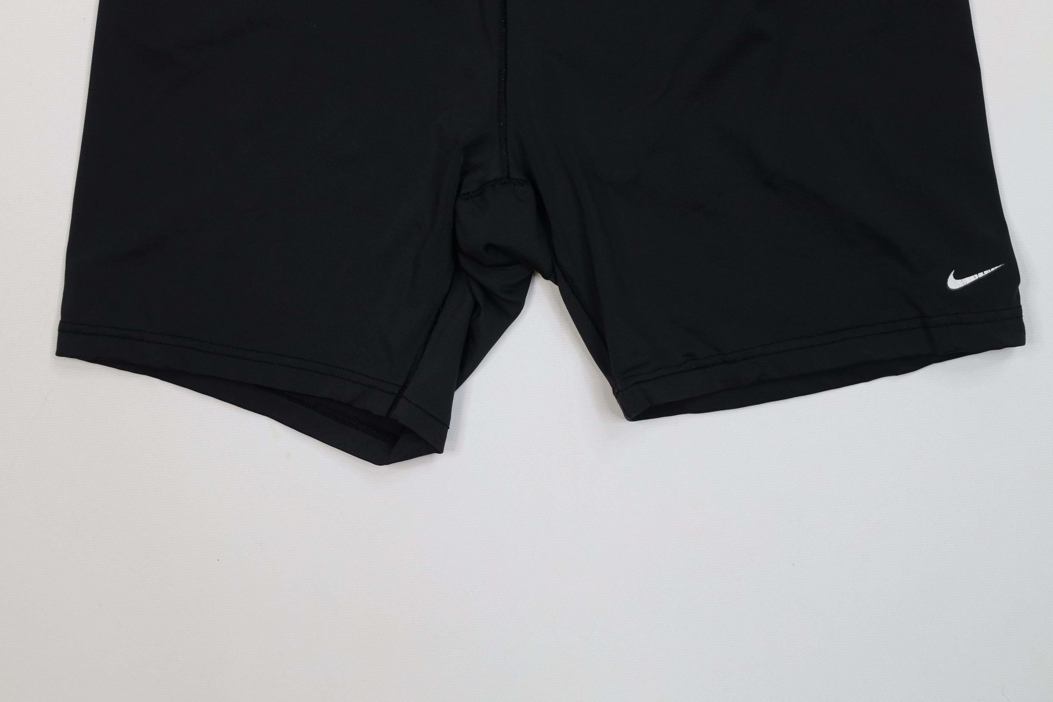 Nike Vintage Y2K Nike Mini Swoosh Spandex Shorts Booty Black Size 26" / US 2 / IT 38 - 4 Thumbnail