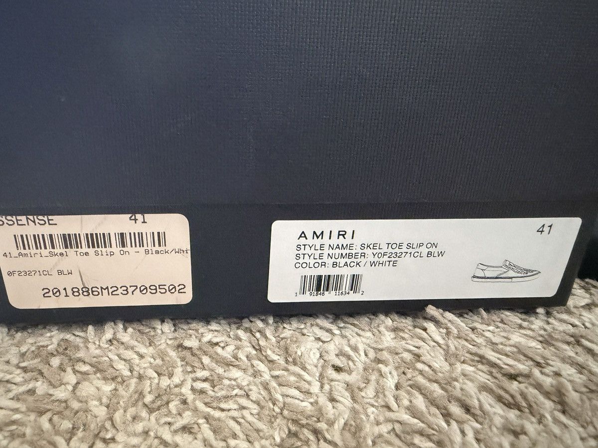 Amiri Skel Toe Slip On Size US 8 / EU 41 - 9 Thumbnail