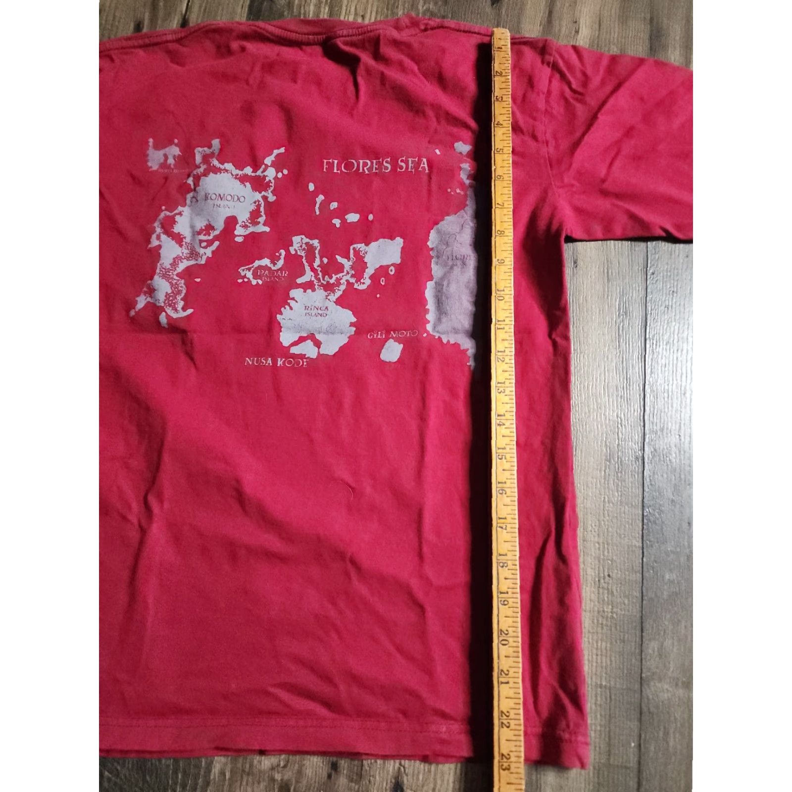 Vintage VINTAGE Candy International Womens XL Komodo National Park Dragon T Shirt Double Sided Indonesia Red Cotton Crew Neck Short Sleeve Men/Women? Size XL / US 12-14 / IT 48-50 - 3 Thumbnail
