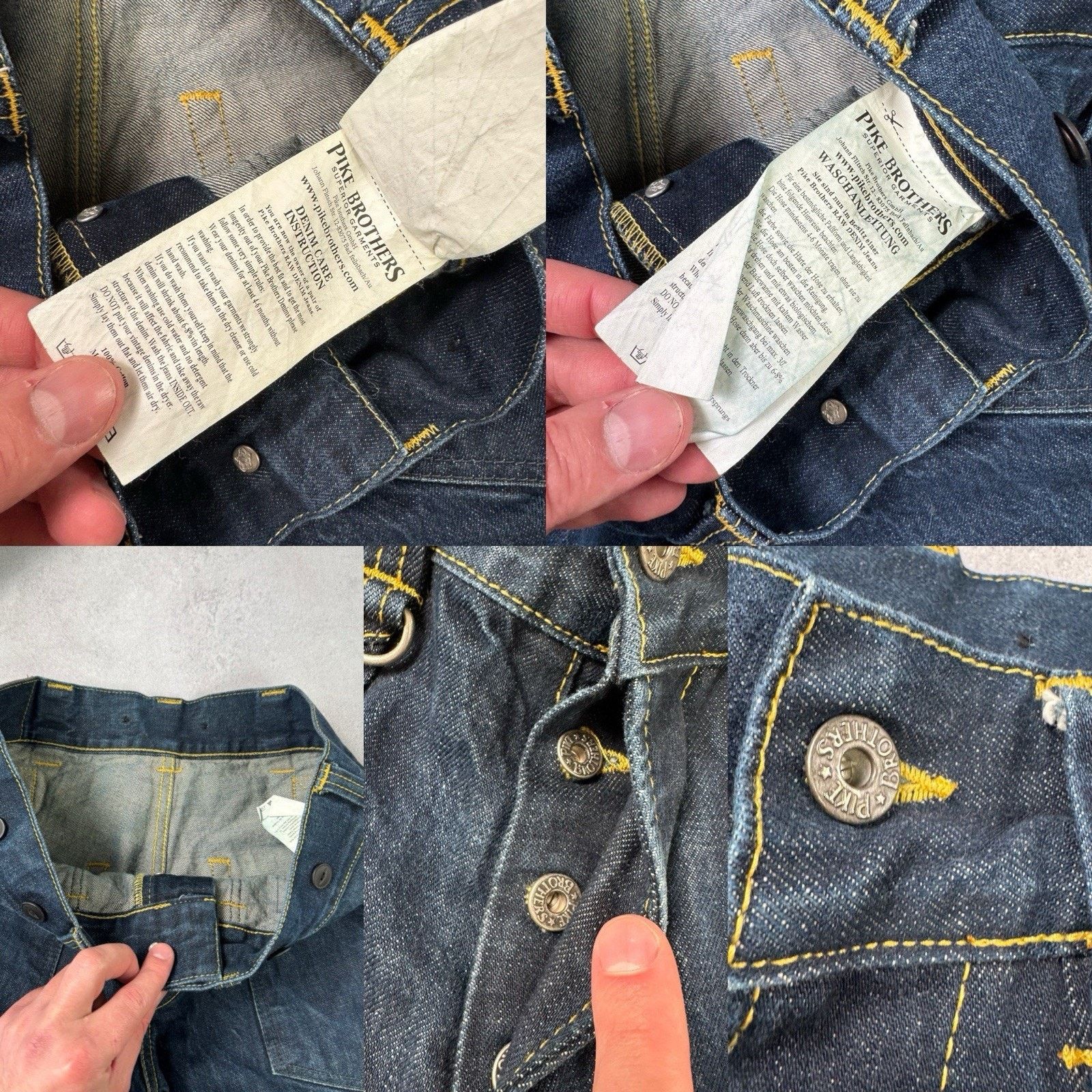 Pike Brothers Pike Brother Chopper Pant Selvedge Blue Denim Jeans Size US 32 / EU 48 - 24 Thumbnail