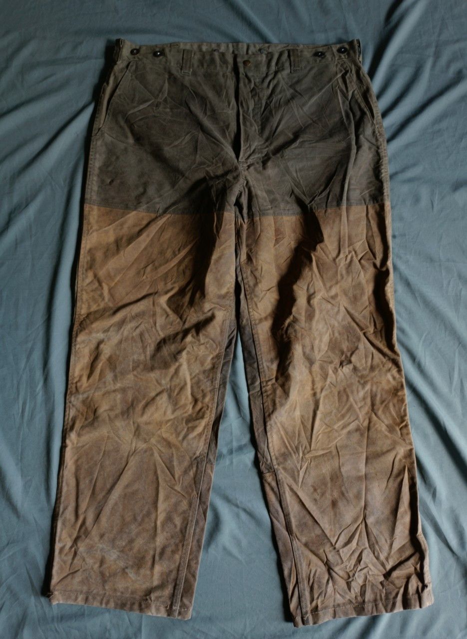 Filson Vintage 1990s Filson Tin Waxed Canvas Hunting Trouser. Size US 40 / EU 56 - 2 Thumbnail