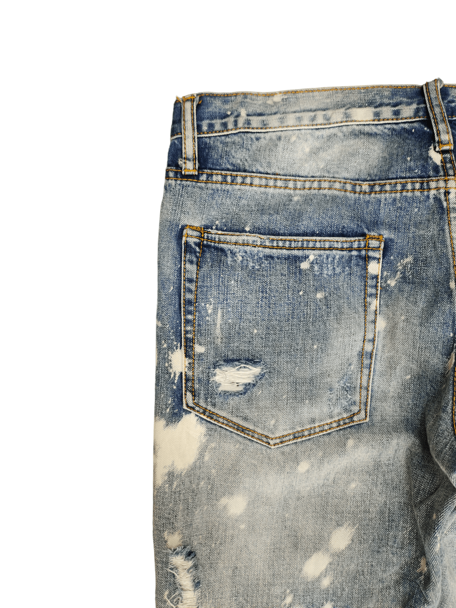 MNML Mnml Bleach Destroy Denim Jeans Skinny Streetwear Size US 34 / EU 50 - 15 Thumbnail