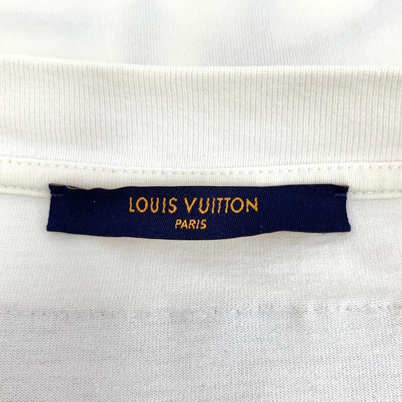 Louis Vuitton Louis Vuitton White logo monogram embroidered cotton crewn Size US M / EU 48-50 / 2 - 5 Thumbnail