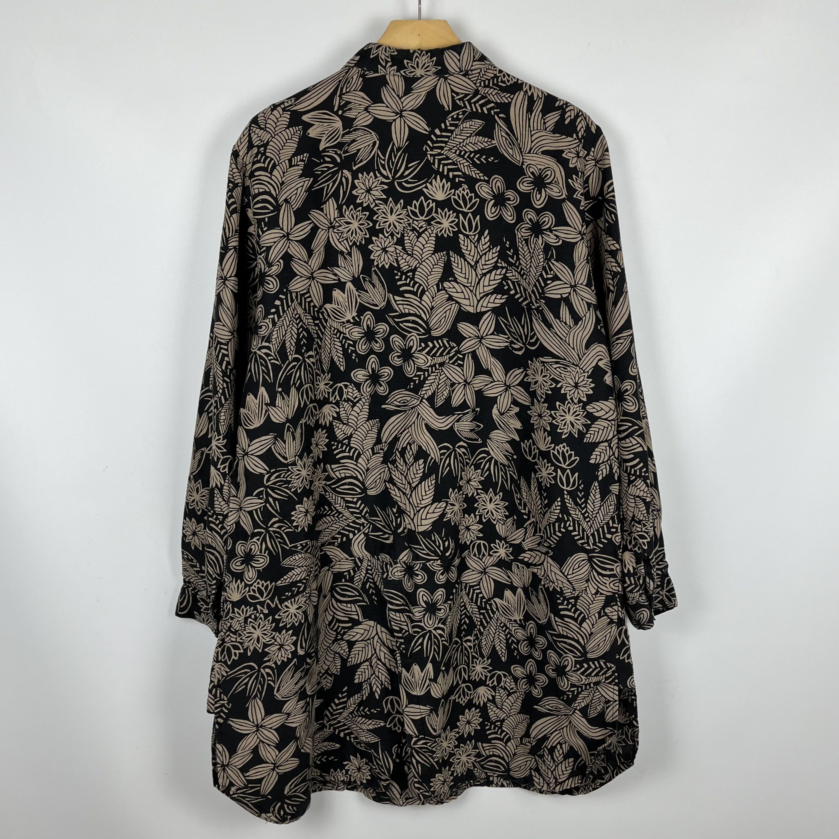 Gudrun Sjoden Ladies Gudrun Sjoden Floral Lilen Midi Tunic Dress Size L / US 10 / IT 46 - 18 Thumbnail